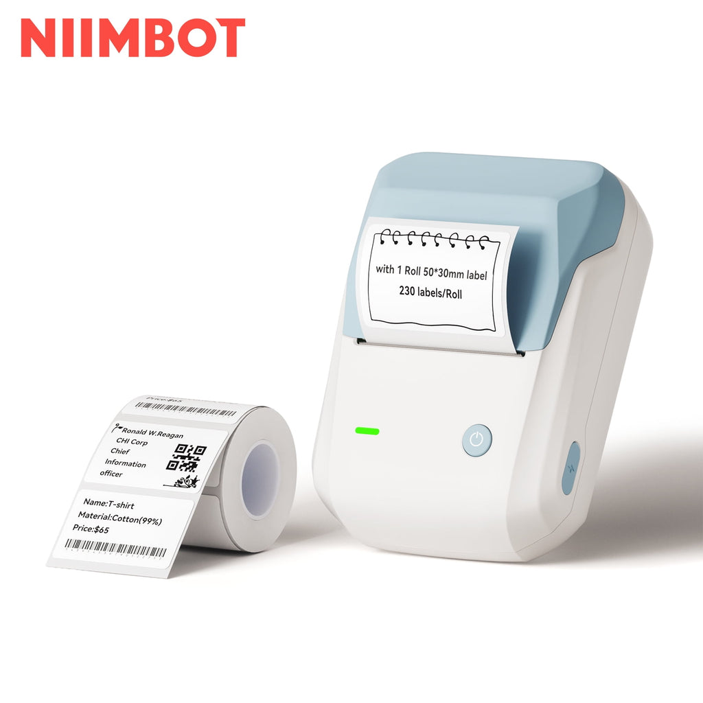 NIIMBOT B1 Label Makers, 2 Inch Bluetooth Label Maker Auto Identification Portable Label Printer (Cyan) - Image 6