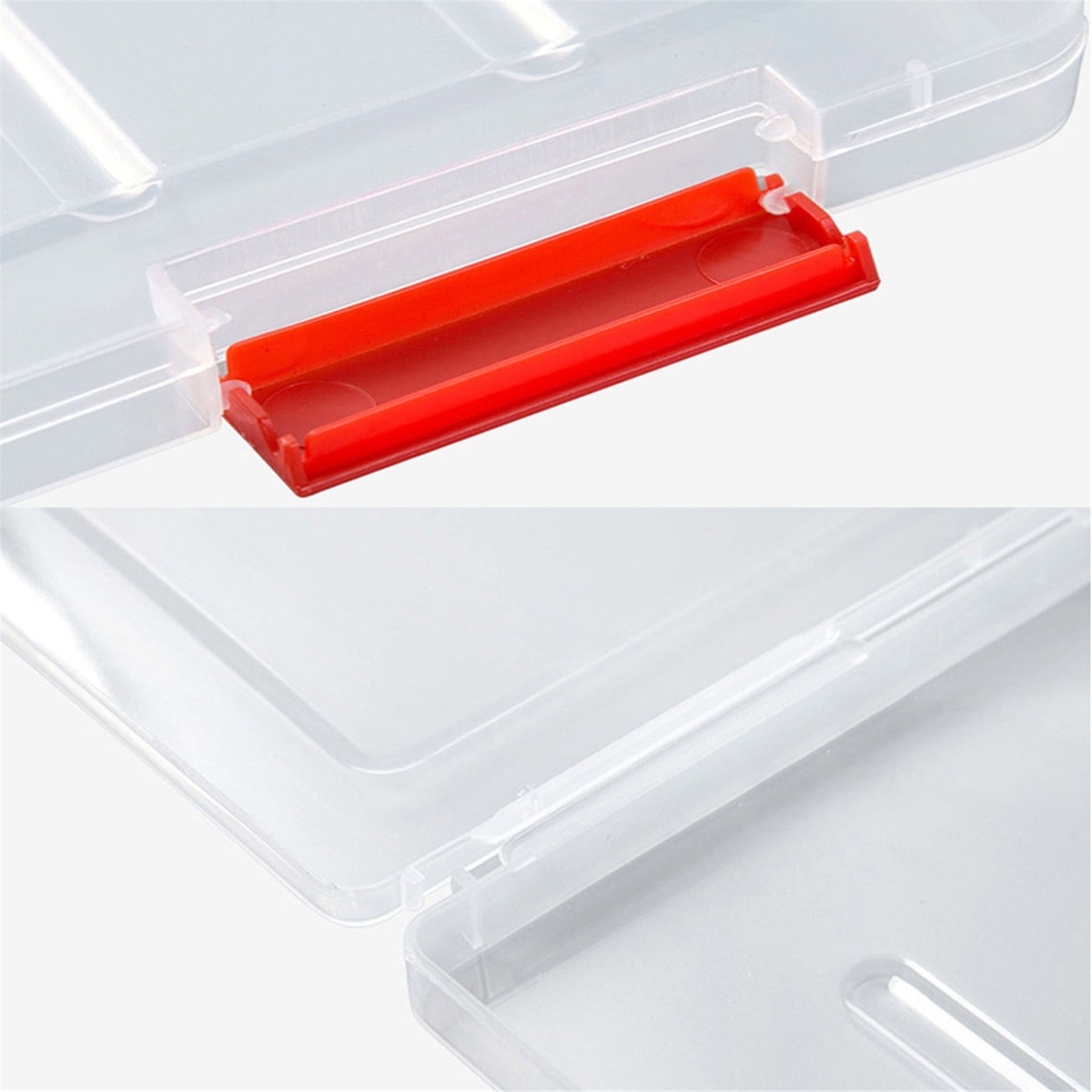 A5 File Box , File Organizer with Snap-tight Lid, Transparent Plastic Document Paper Filling Case, Magazine and Photo... - Image 3