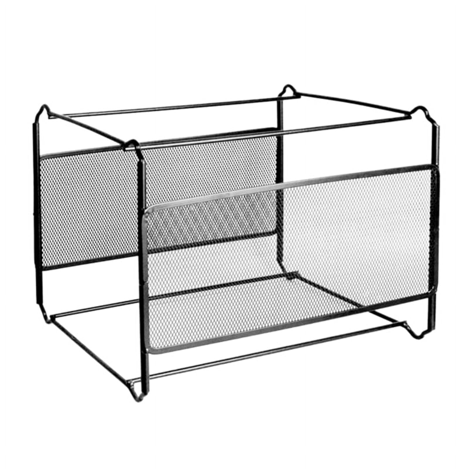2024 TOP! A4 Mesh Metal File Organizer Box Hanging Folder Desk Storage Holder Shelf for Office Home - Image 2