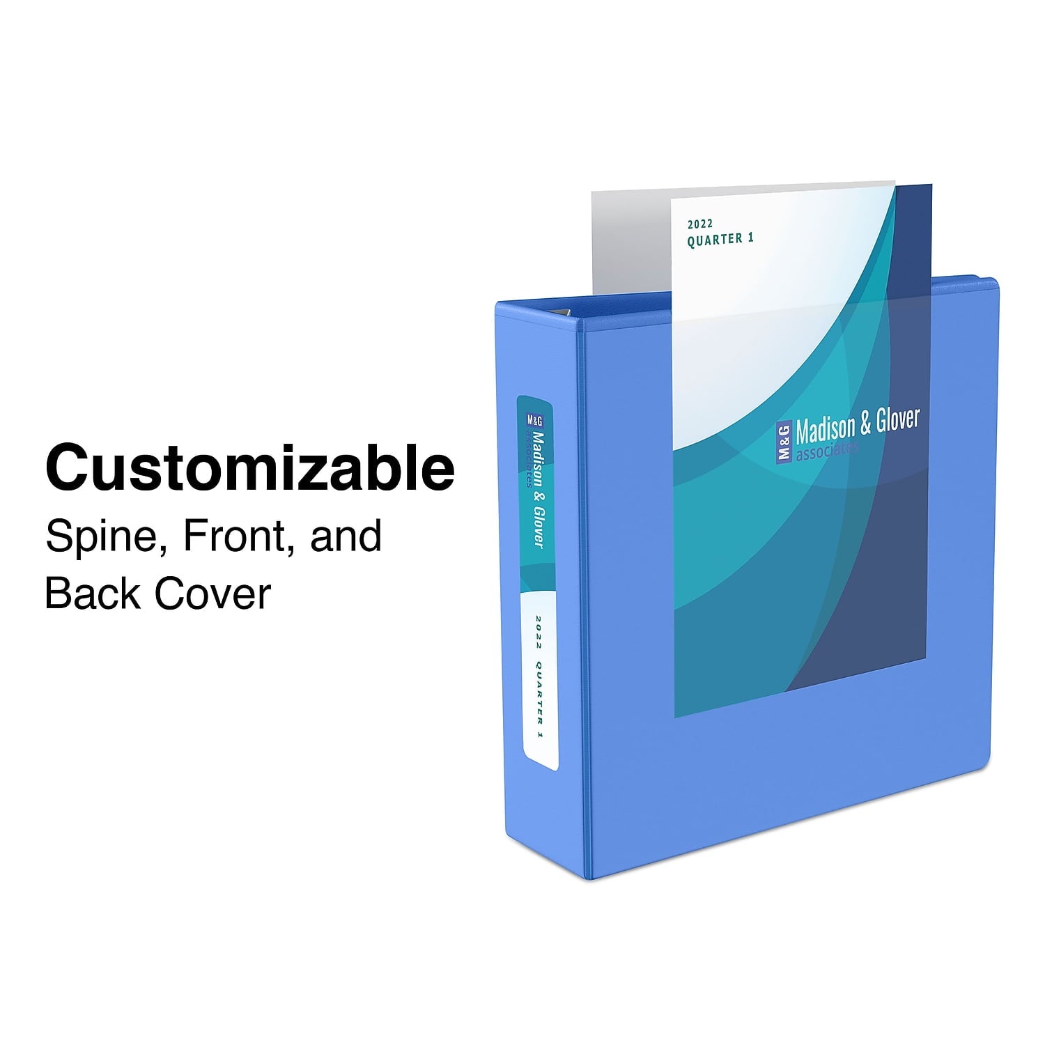 Heavy Duty 3" 3-Ring View Binder Periwinkle (24694) 82665 - Image 2