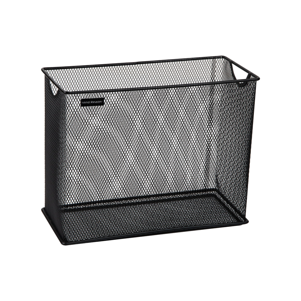 Vertical File Storage, Desktop Organizer, Hanging Files, Office, Metal, Black - Image 4