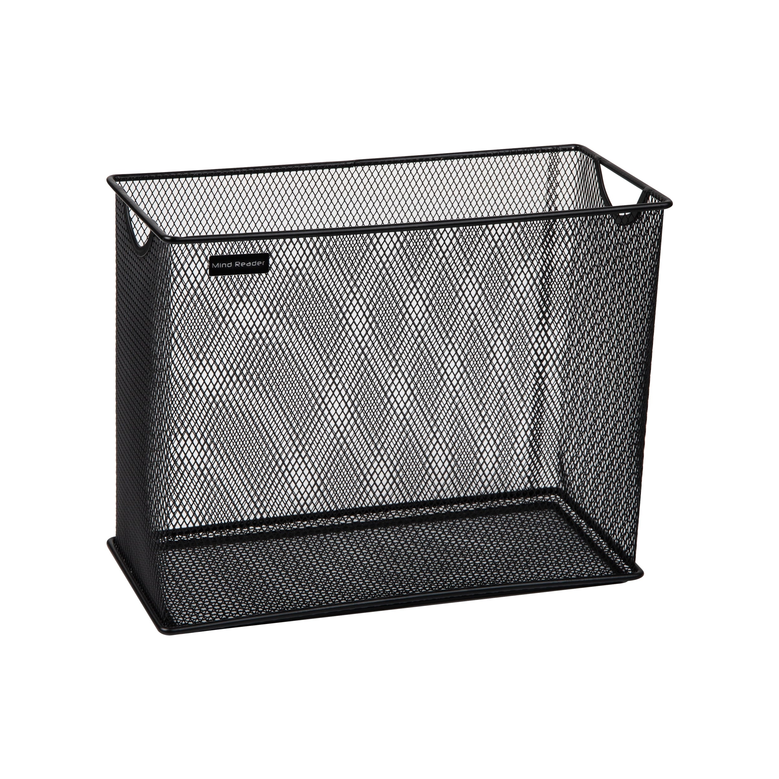 Vertical File Storage, Desktop Organizer, Hanging Files, Office, Metal, Black - Image 4