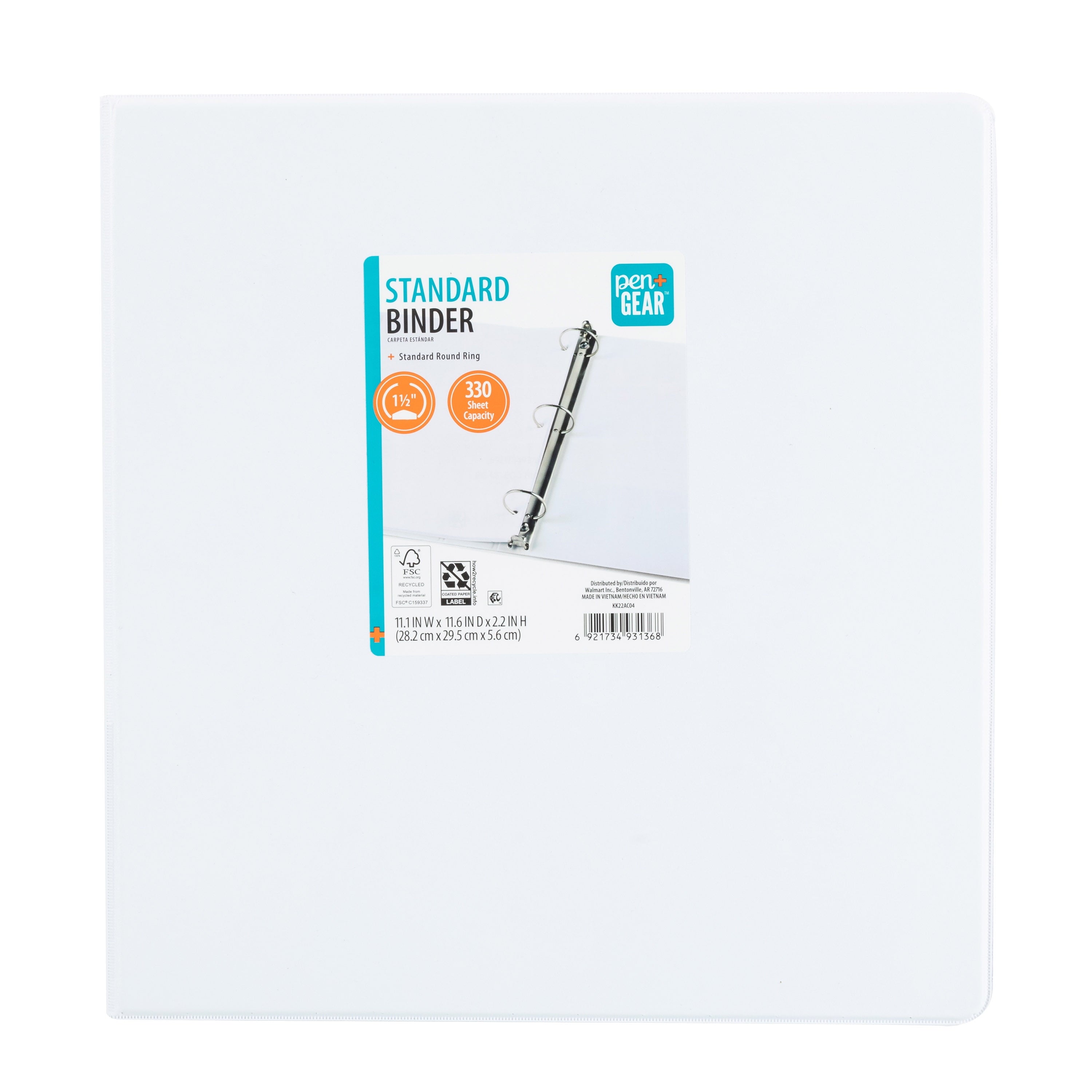 (2 pack) O-Ring Economy Binder 1.5 Inch White 1 Count - Image 2