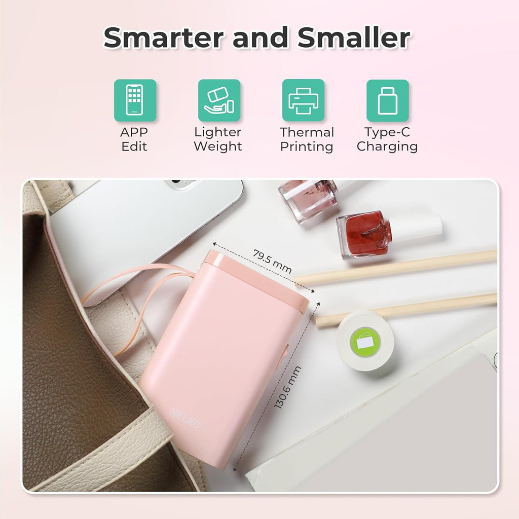 FLEXYVA P21 Label Maker Machine with Tape, Bluetooth Label Printer Thermal Mini Label Maker with Built-in Cutter and Multiple TemplatesPorta - Image 6