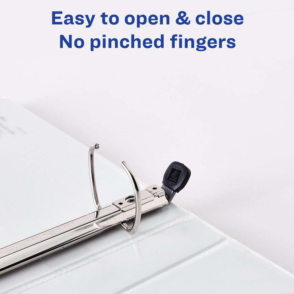 1" Heavy Duty View Binder, One-Touch EZD Ring, Black, 275 Sheets - Image 5