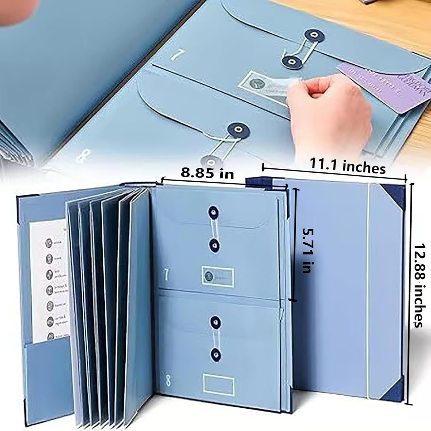 Document Organizer Binder, Life File Folders for Important Papers, Emergency Binder, Birth Certificates, IDs, Passpor... - Image 6