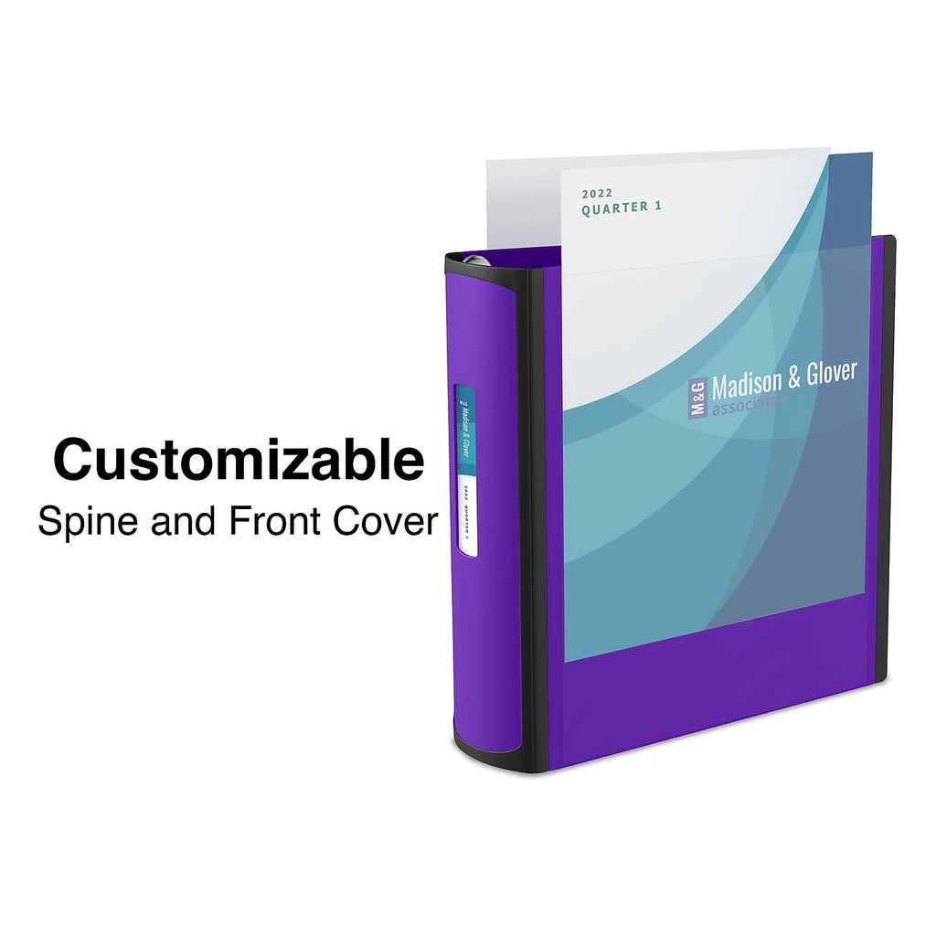 Staples Better 3-Inch Slant D 3-Ring View Binder Purple (20246) 895621 - Image 3