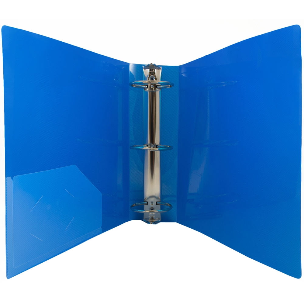 Plastic 3 in Binders, 3 Metal Rings, Sold Individually - Image 2