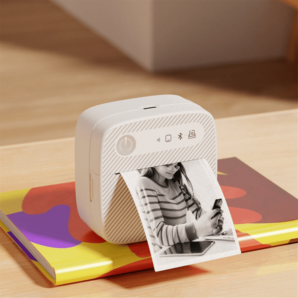 with Tape Portable Bluetooth Printer Inkless er for Home Kitchen School Office As Shown - Image 6