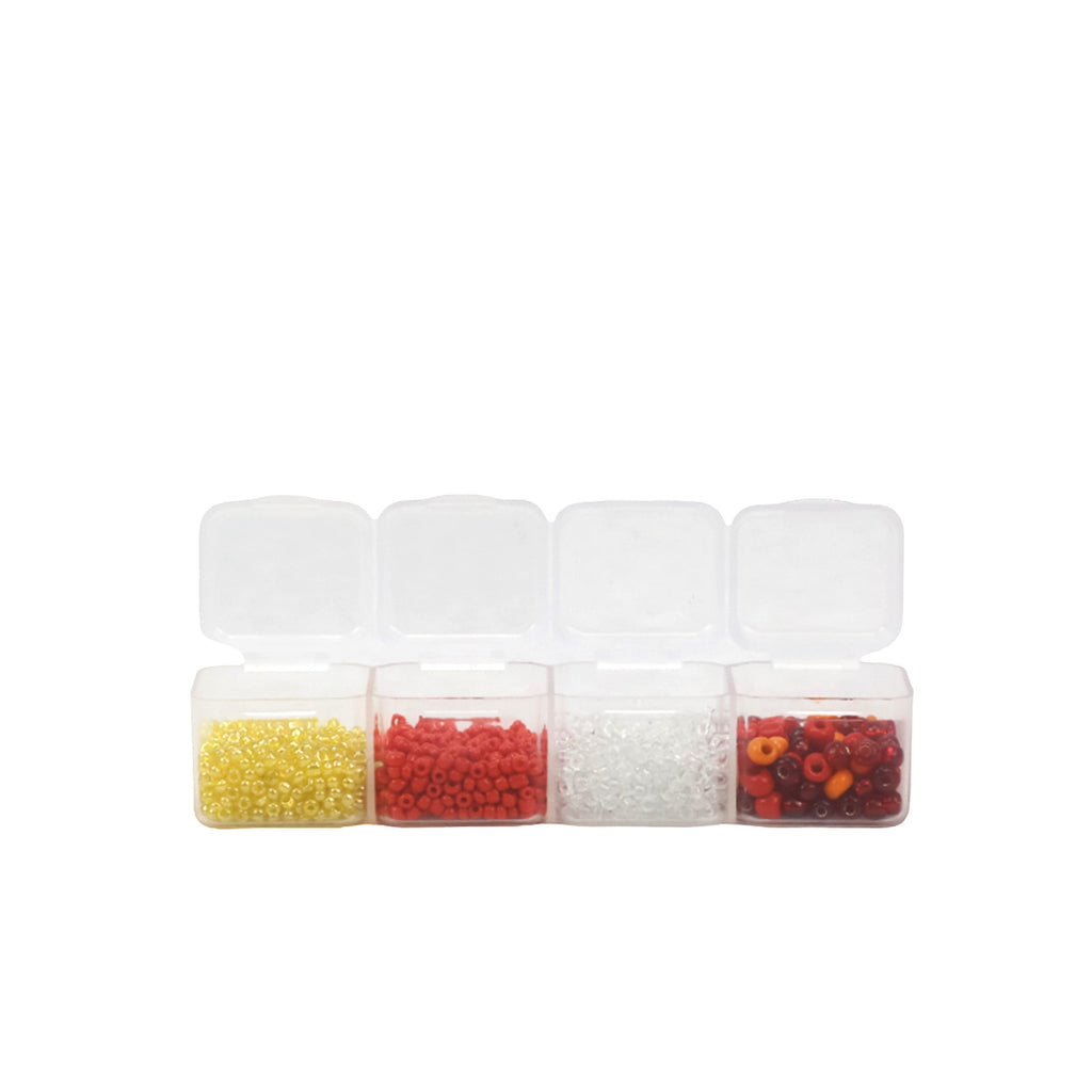 Everything Mary Craft Organizer with 16 Stackable Clear Jars – Bead & Craft Storage Container for DIY Projects - Image 4
