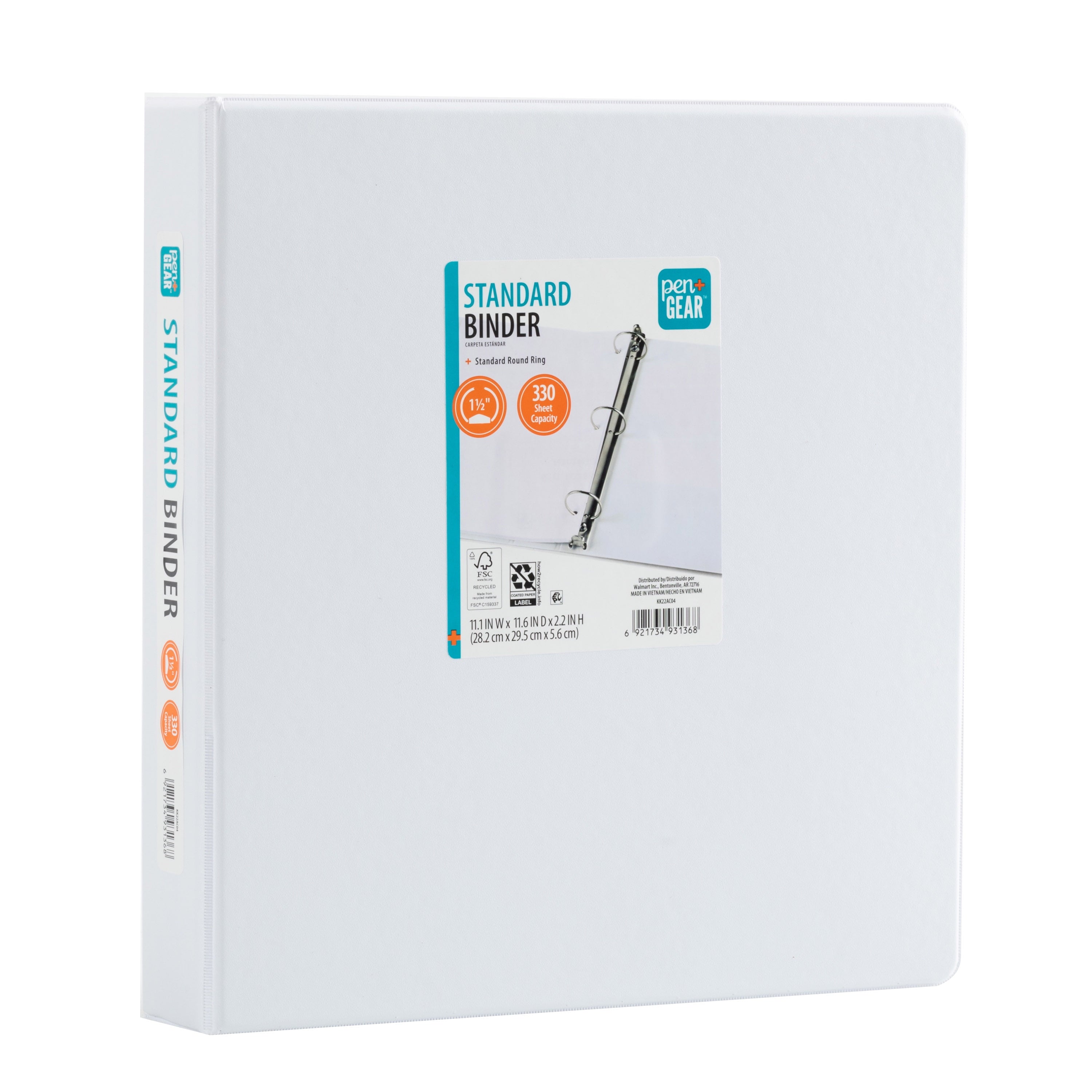 (2 pack) O-Ring Economy Binder 1.5 Inch White 1 Count - Image 3