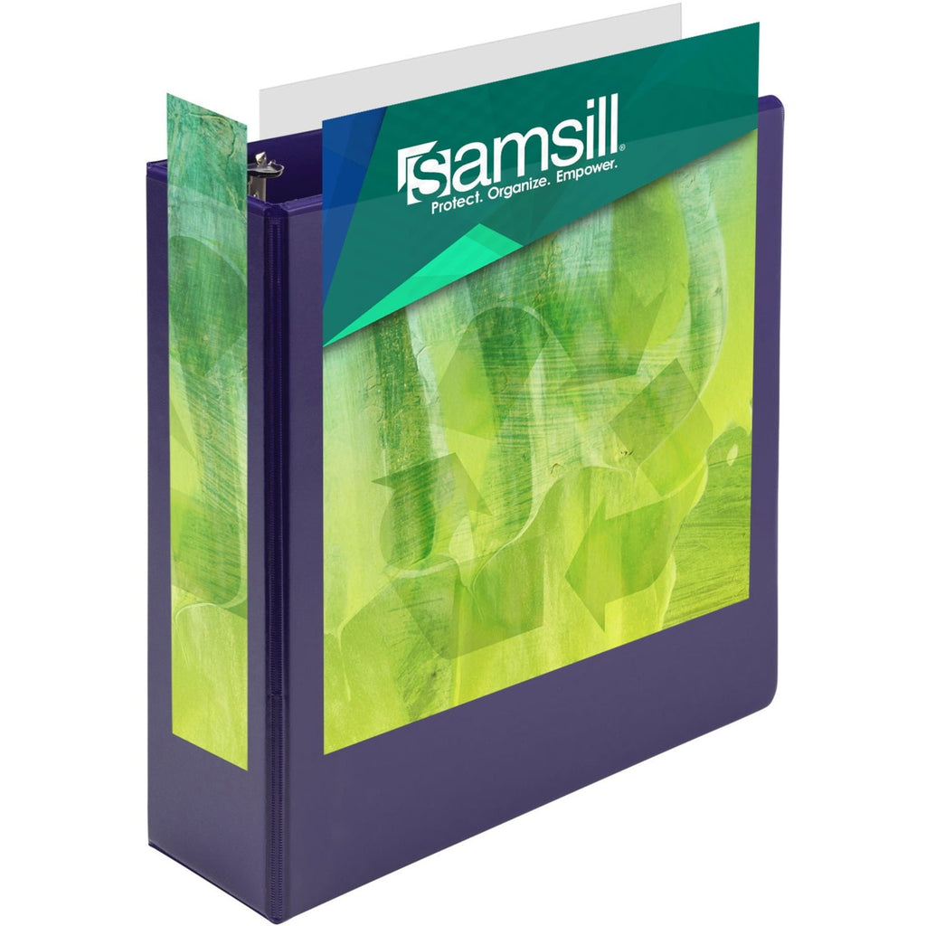 Earth's Choice Plant-Based Durable 3 Inch 3 Ring View Binders - Assorted, Assorted - Image 3