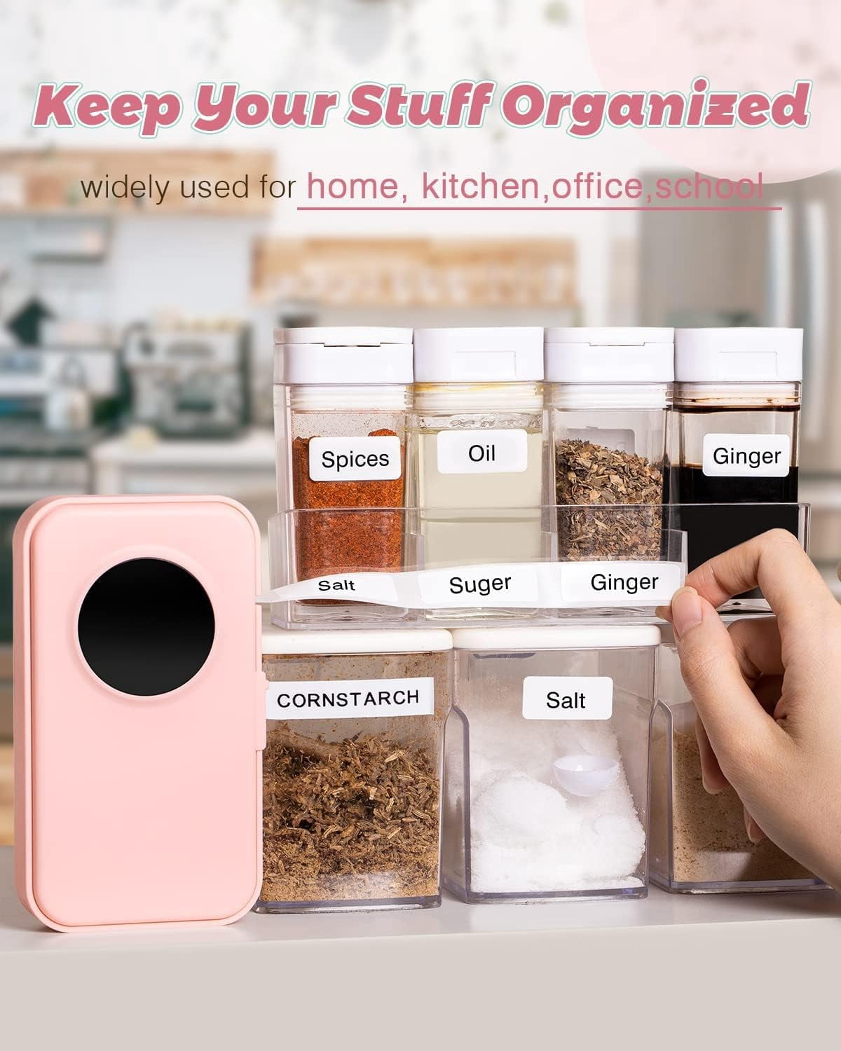 D35 Simplify Labeling with the Portable Bluetooth Mini Label Maker - Wireless Mini Labels Maker for Home and Office O... - Image 5
