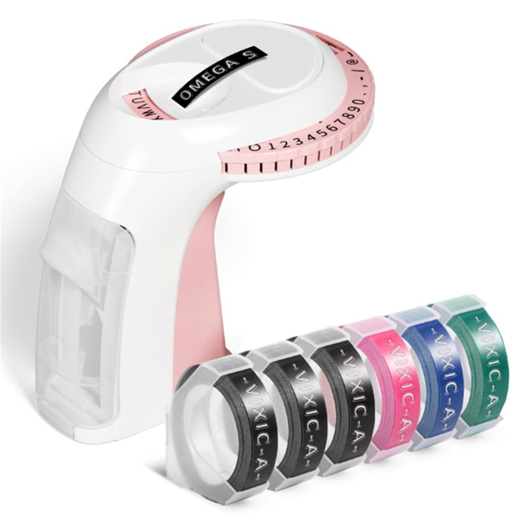 Portable Label Maker, Manual Embossing Device for Home Office, Kitchen Storage & - Image 3