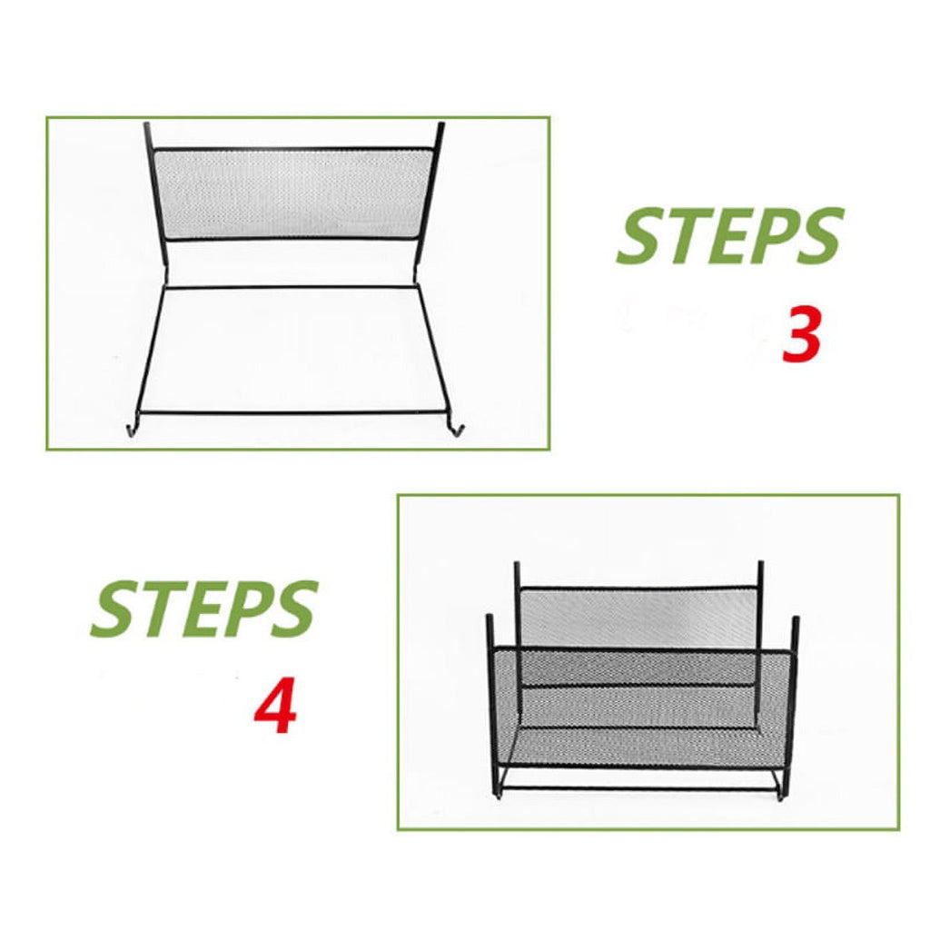 Metal File Organizer Box Hanging File Folder Box Desk Storage Holder Shelf Holder Storage for Office Home - Image 6