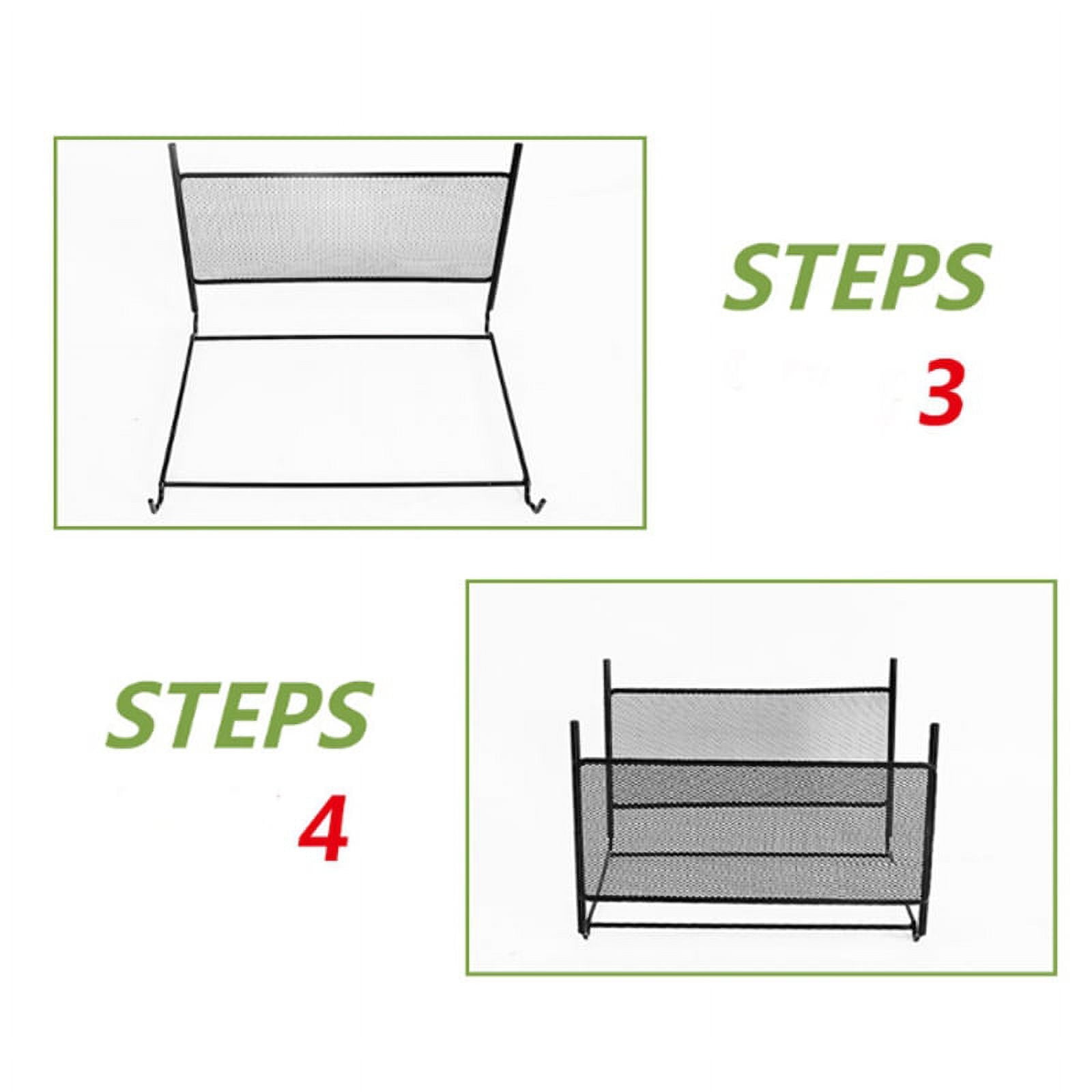 Metal File Organizer Box Hanging File Folder Box Desk Storage Holder Shelf Holder Storage for Office Home - Image 6