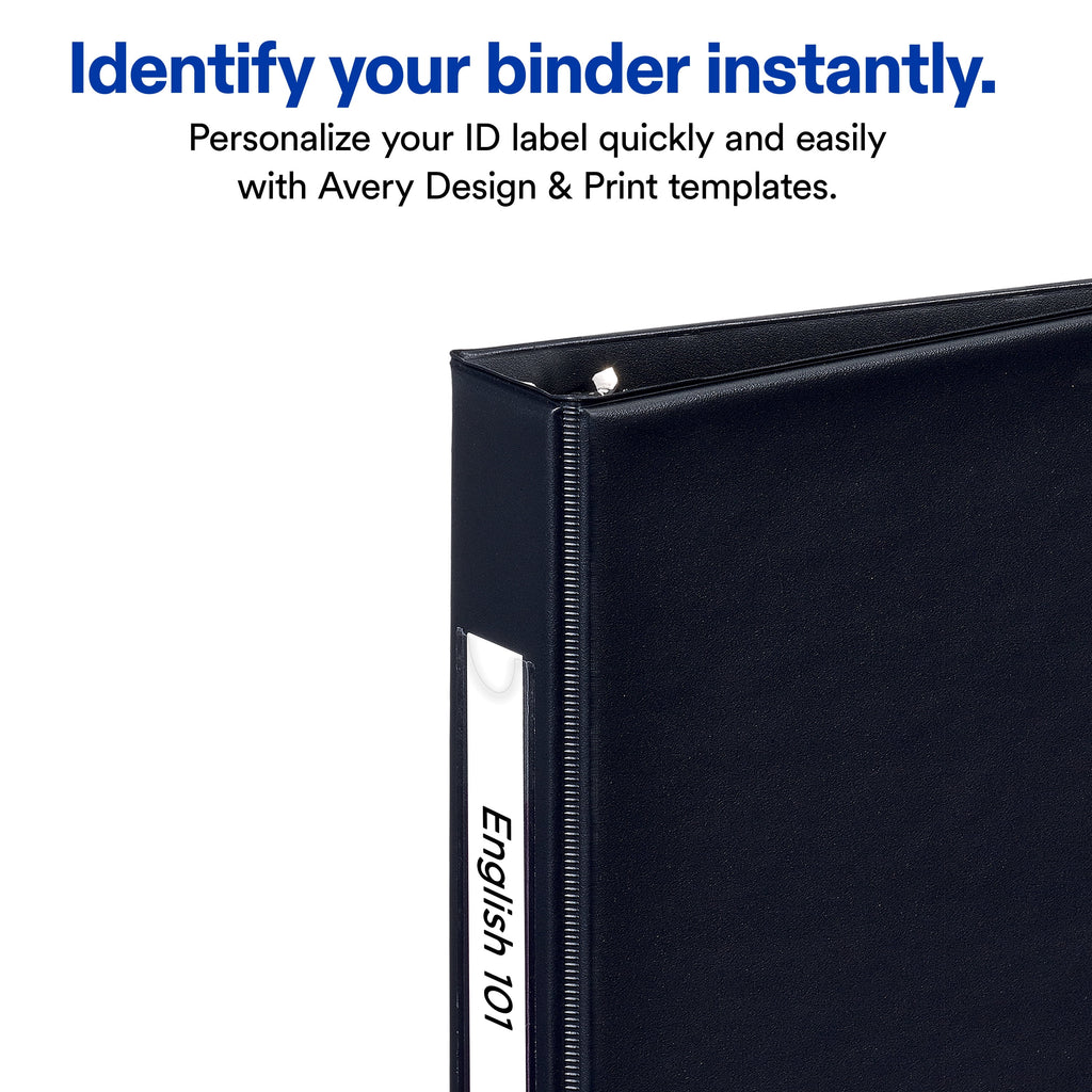 Avery Mini Binder, 1" Round Rings, Black Binder (27257) - Image 3