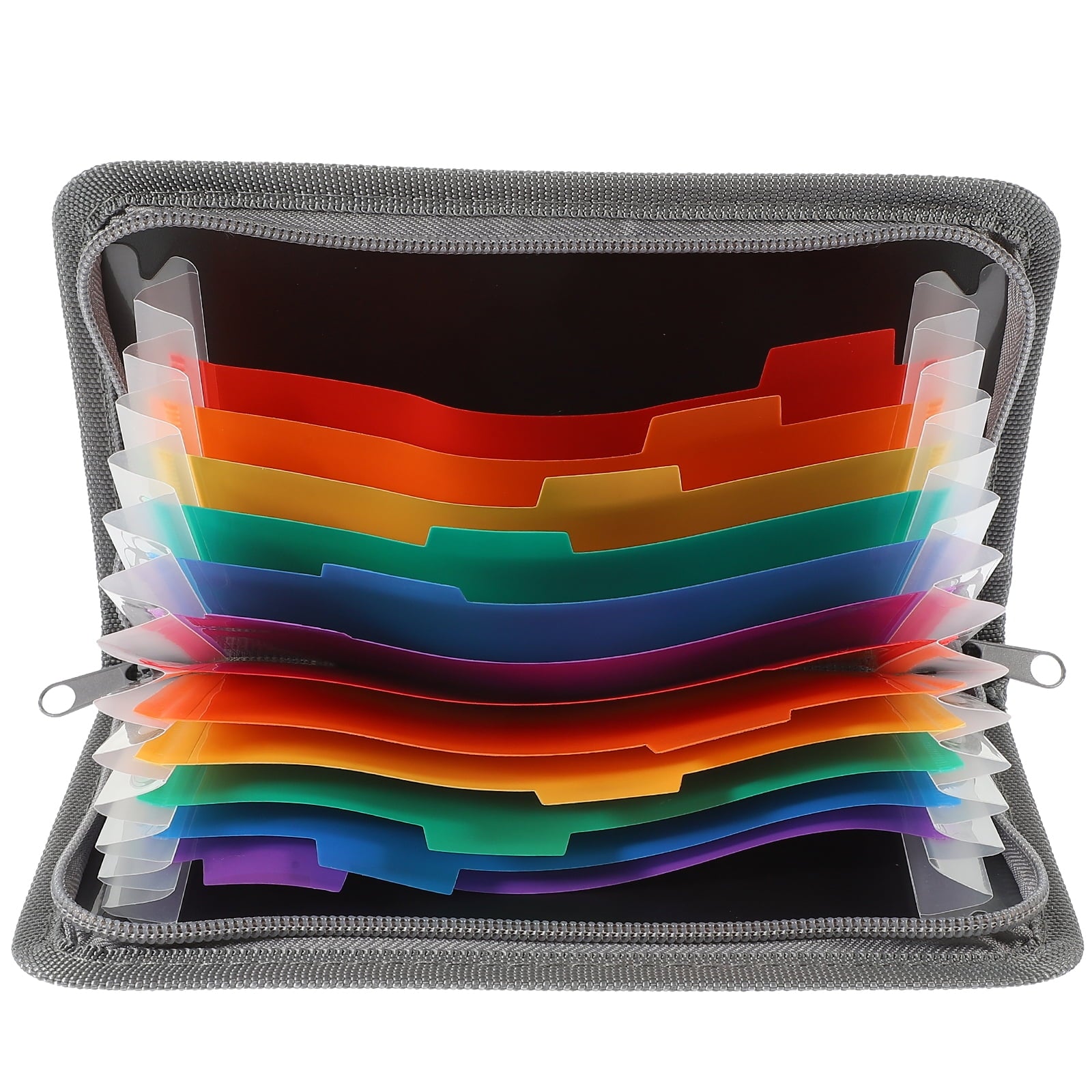 Accordion File Organizer, 13-Pocket Receipt Holder with Zipper - Image 2