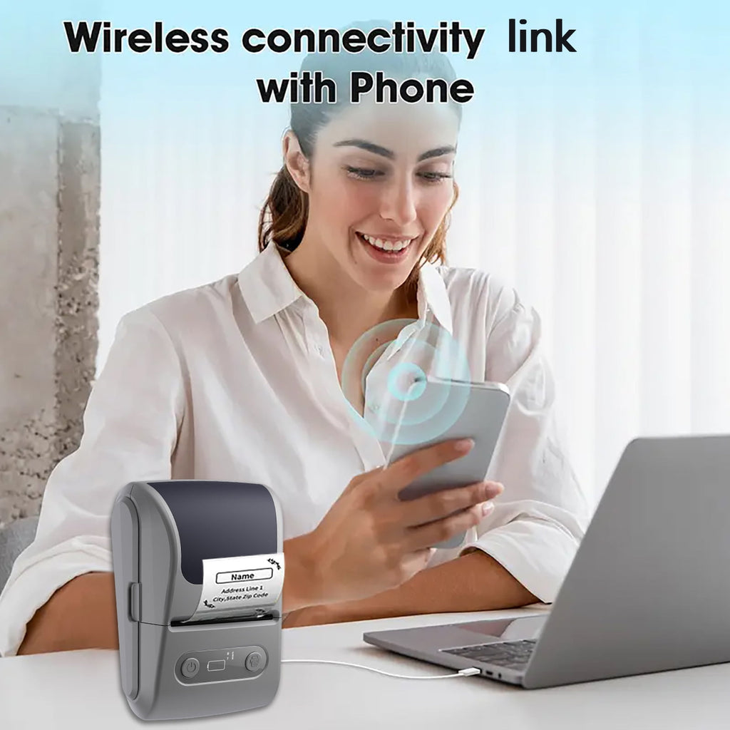 Wireless Portable Label Maker Machine With Fast Thermals Printing For Office Inventory Kitchen Storage And Baby Items - Image 2