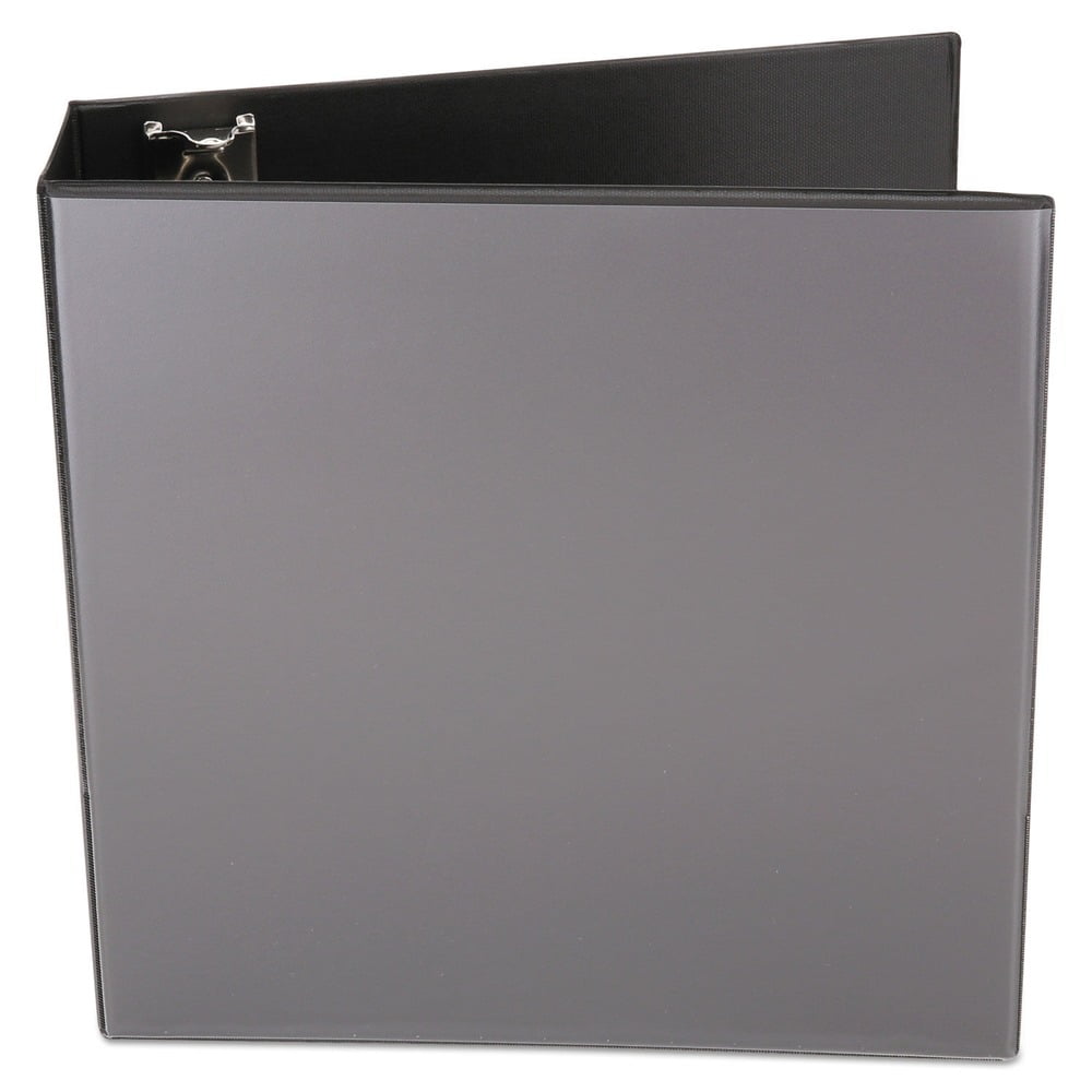 Economy 3 in. Capacity 11 in. x 8.5 in. 3 Round Ring View Binder - Black - Image 5