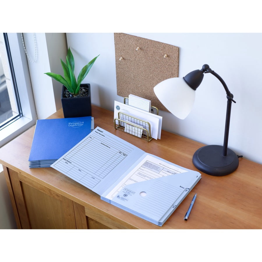 File Organizer, 10 Tabs, Letter Size, Navy - Image 3