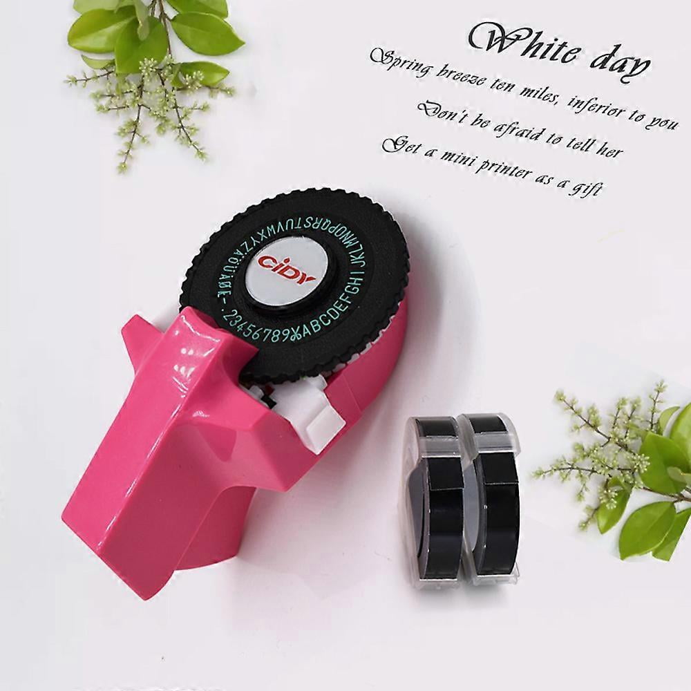 Mini Portable Manual Label Maker 3D Embossing Label Writer Printer Typewriter with Plastic 9mm Label Tapes Lettering ... - Image 5