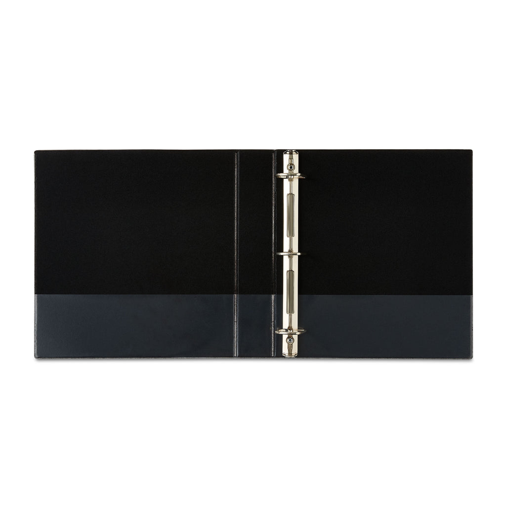 3-Ring Durable View Binder, 1.5" Slanted D-Rings, Black - Image 4