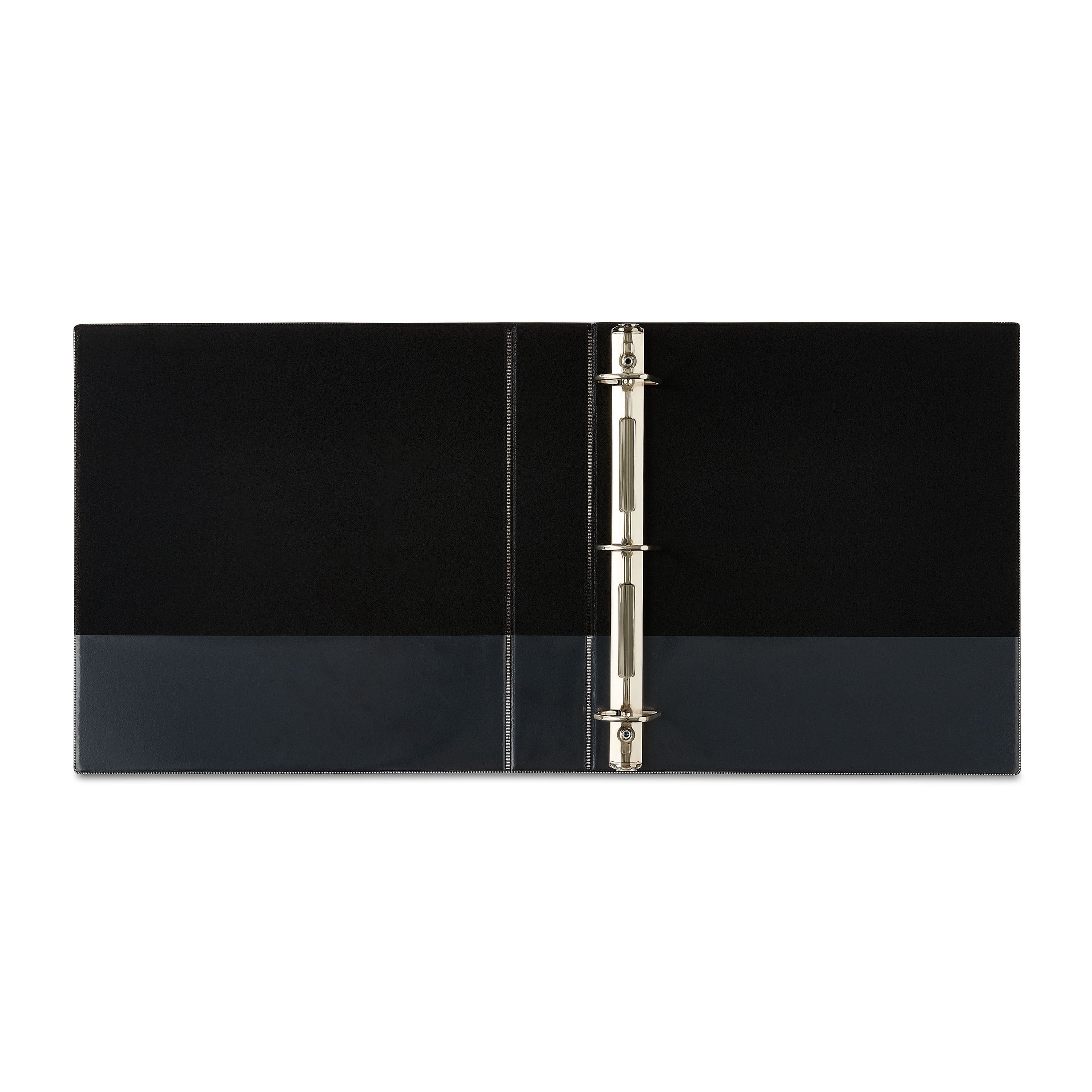 3-Ring Durable View Binder, 1.5" Slanted D-Rings, Black - Image 4