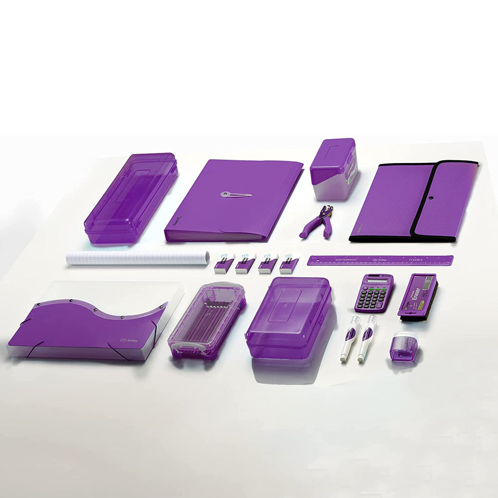 1 Inch 3 Ring Binder Presentation Book Office Supplies, Purple 2 Pack - Image 6