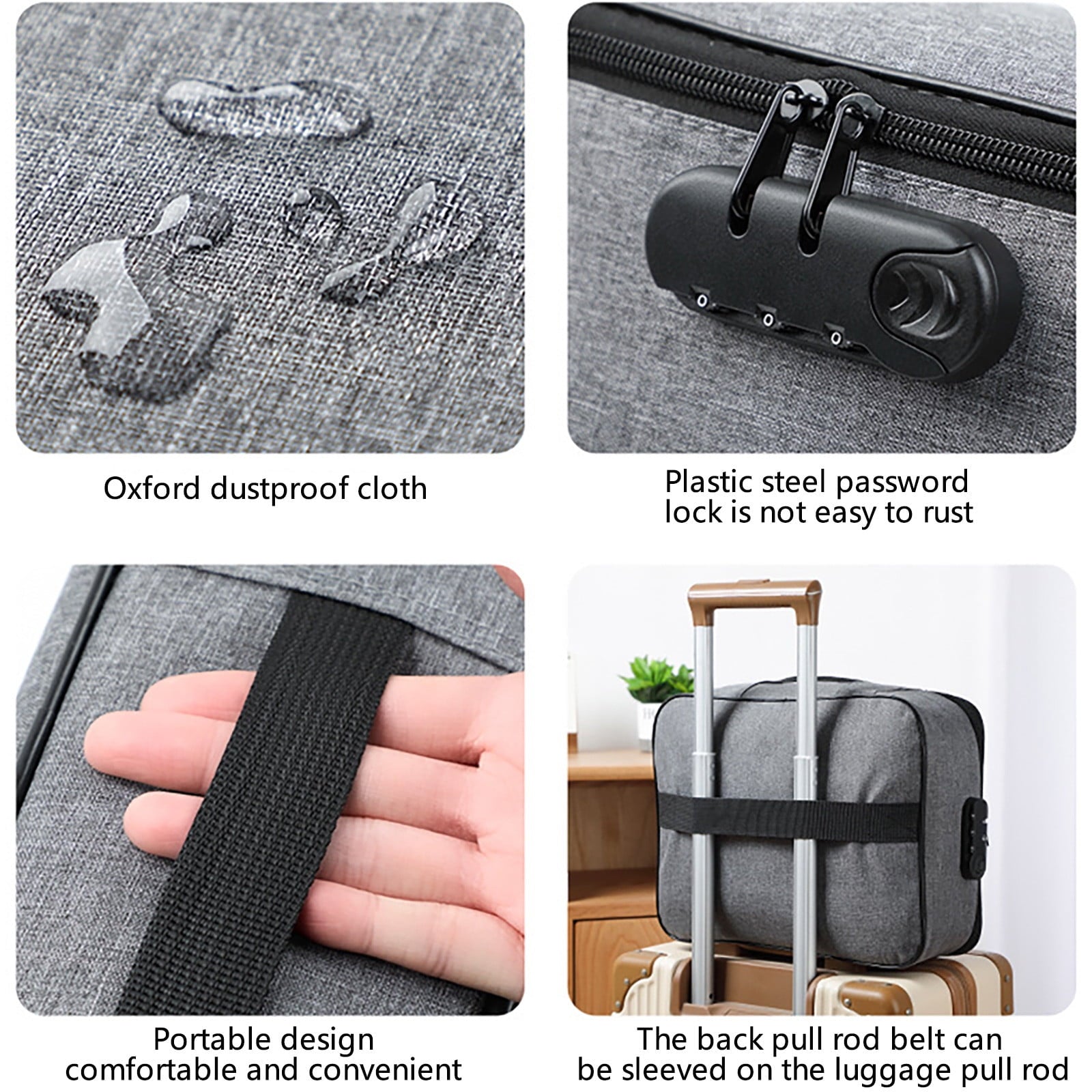 Organization and Storage - File Organizer Bag Safe Document Box With Lock Multifunctional Office Home Travel Filing Storage Case With Handle - Image 5