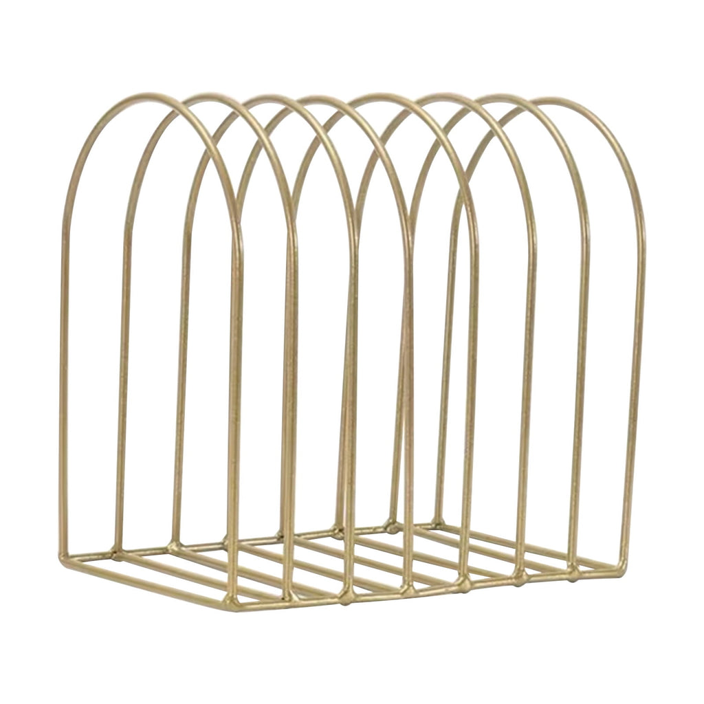 Magazine Holder 7 Slot Desk File Sorter Organizer File Holder Newspaper Folder Metal Rack Desk Organization Office Su... - Image 2