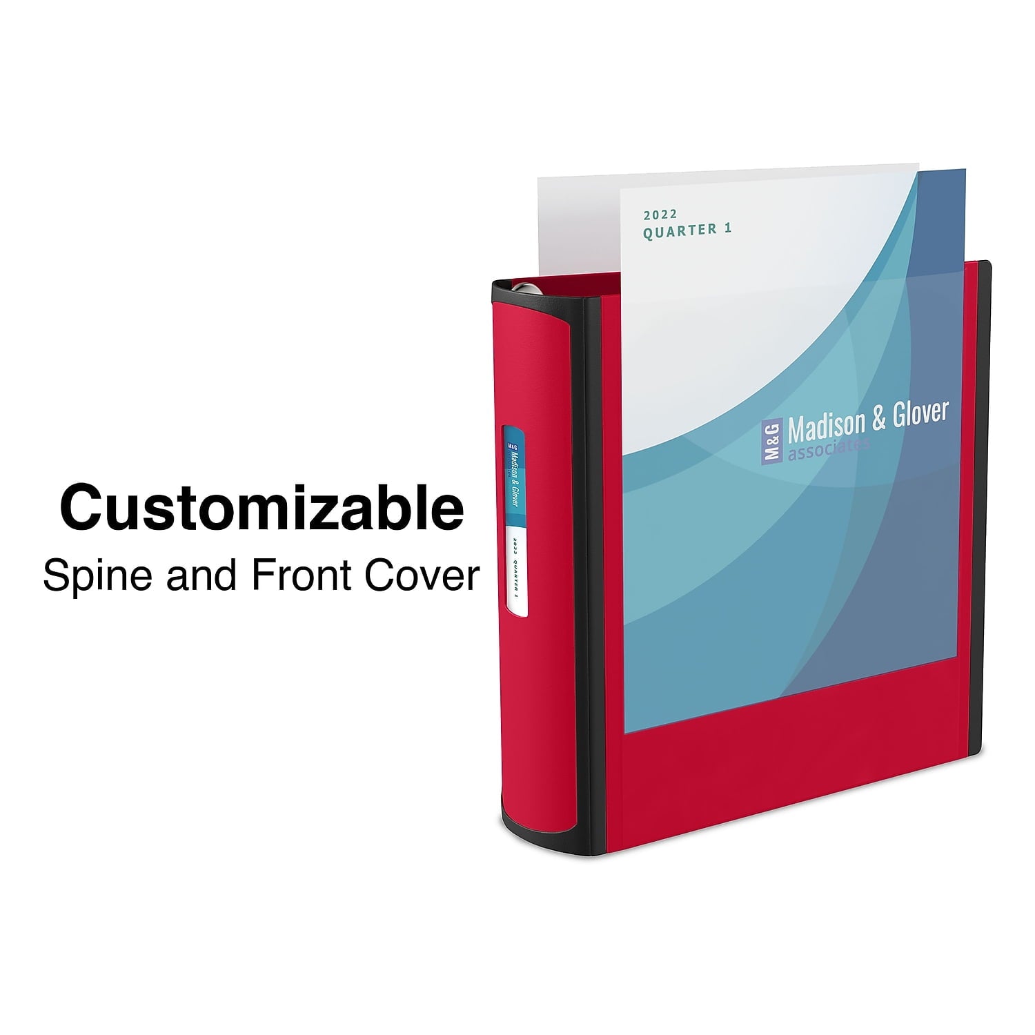 Better 4-inch 3 Ring View Binder Red 1618291 - Image 3