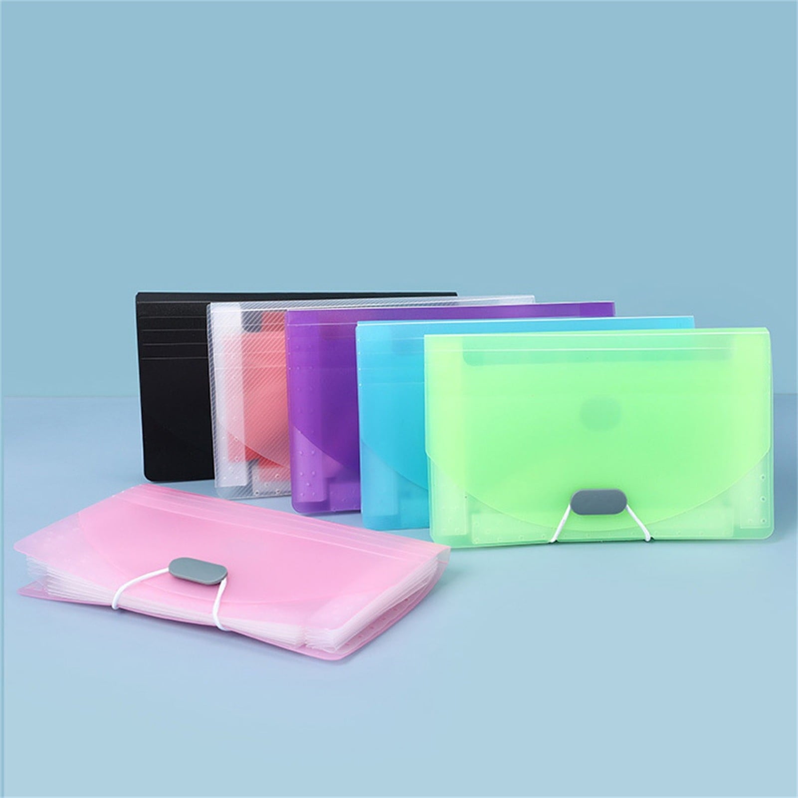 Mini Expanding File Folder with Pockets, Desktop Accordion Organizer for Paper Documents Receipts, Portable File Storage for Home Office and - Image 5