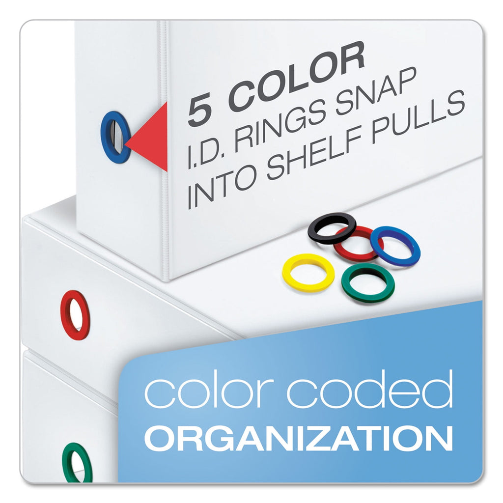 FreeStand Easy Open Locking Slant-D Ring Binder, 5" Cap, 11 x 8 1/2, White - Image 3