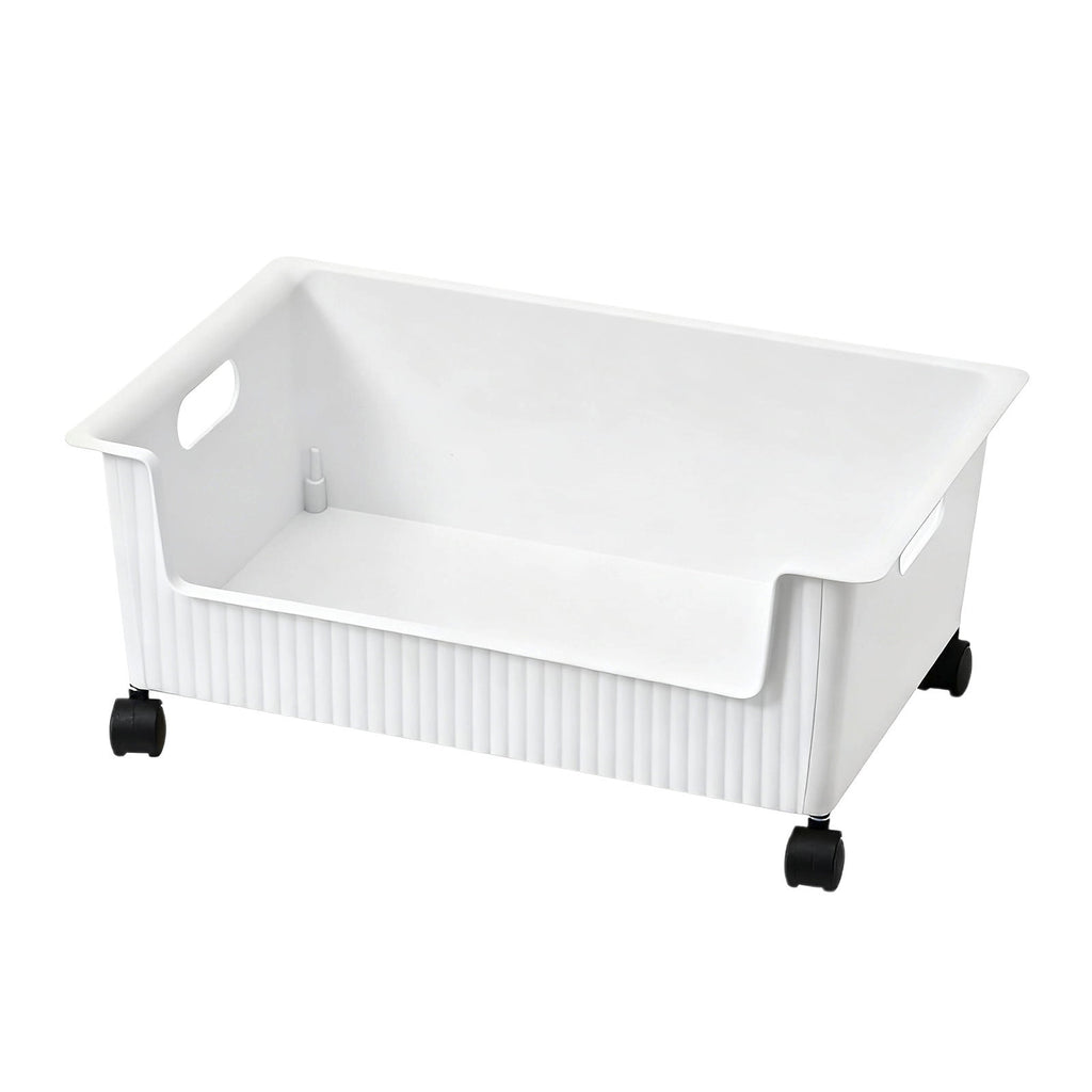 Under Desk Rolling Storage Cart with Wheels Mobile Organizer Bin for Books Toys Office Supplies Bedroom Closet Storag... - Image 6