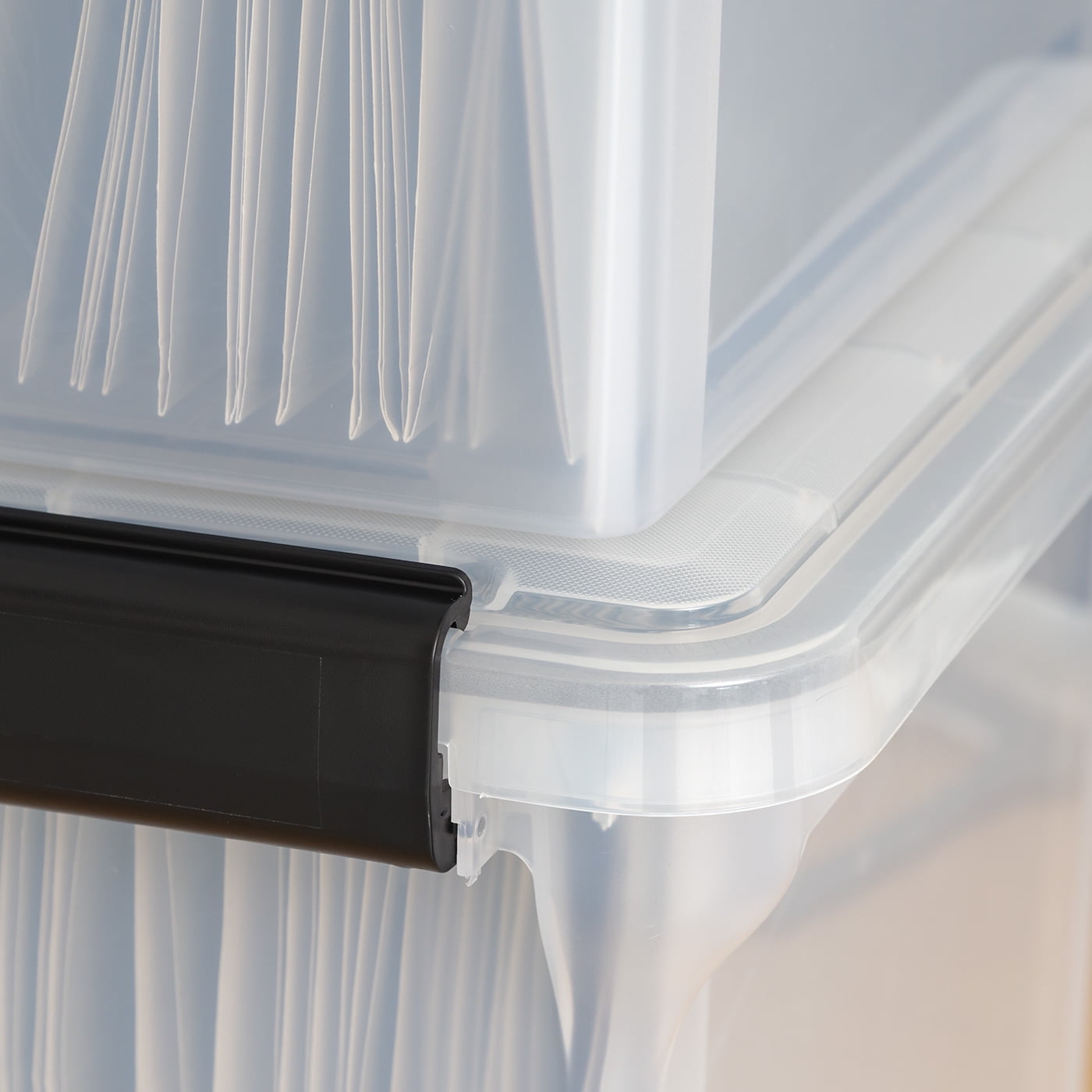 File Box WeatherPro File Organizer Plastic File Box for Letter/Legal File, Durable Lid and Seal w/ Secure Latching Bu... - Image 3
