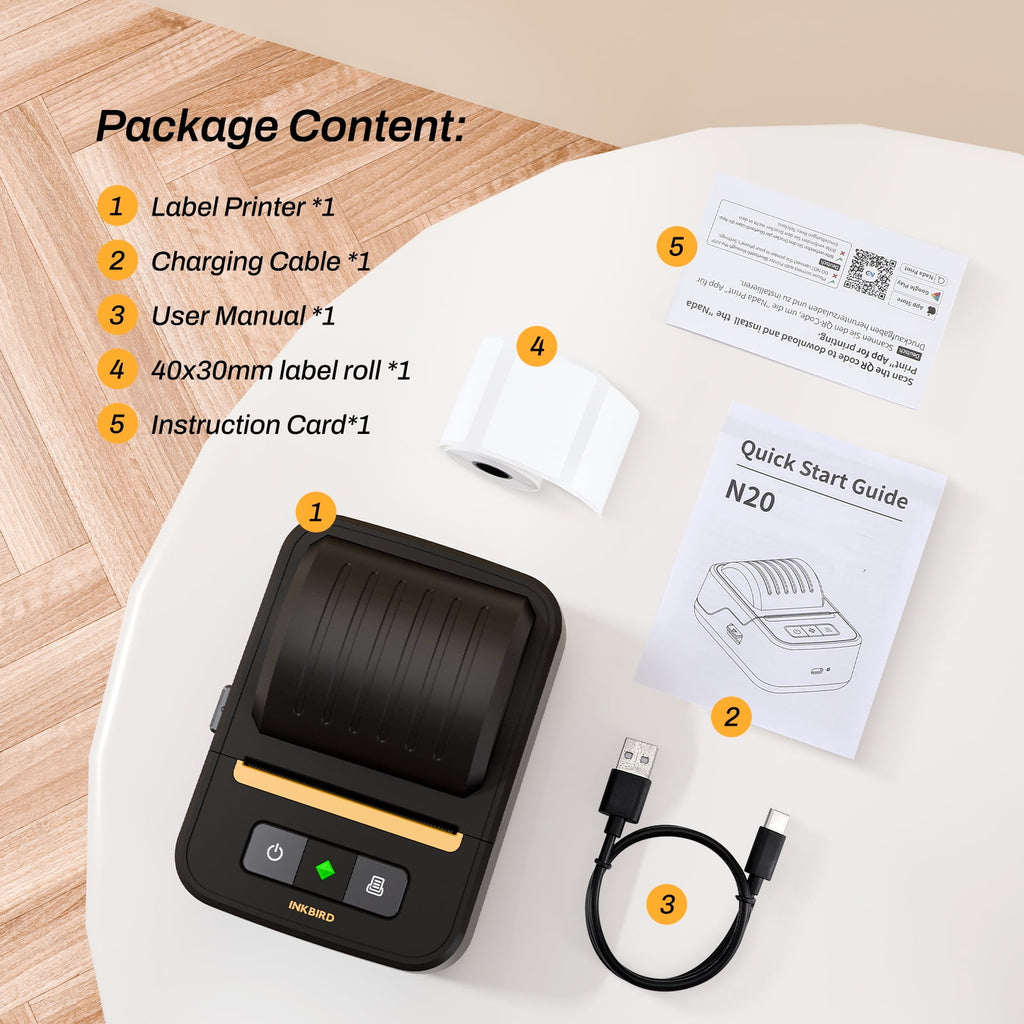 Bluetooth Portable Label Maker Machine, Thermal Printer for 3/4" to 2" Labels, Wireless Sticker Printer for Home, Off... - Image 4