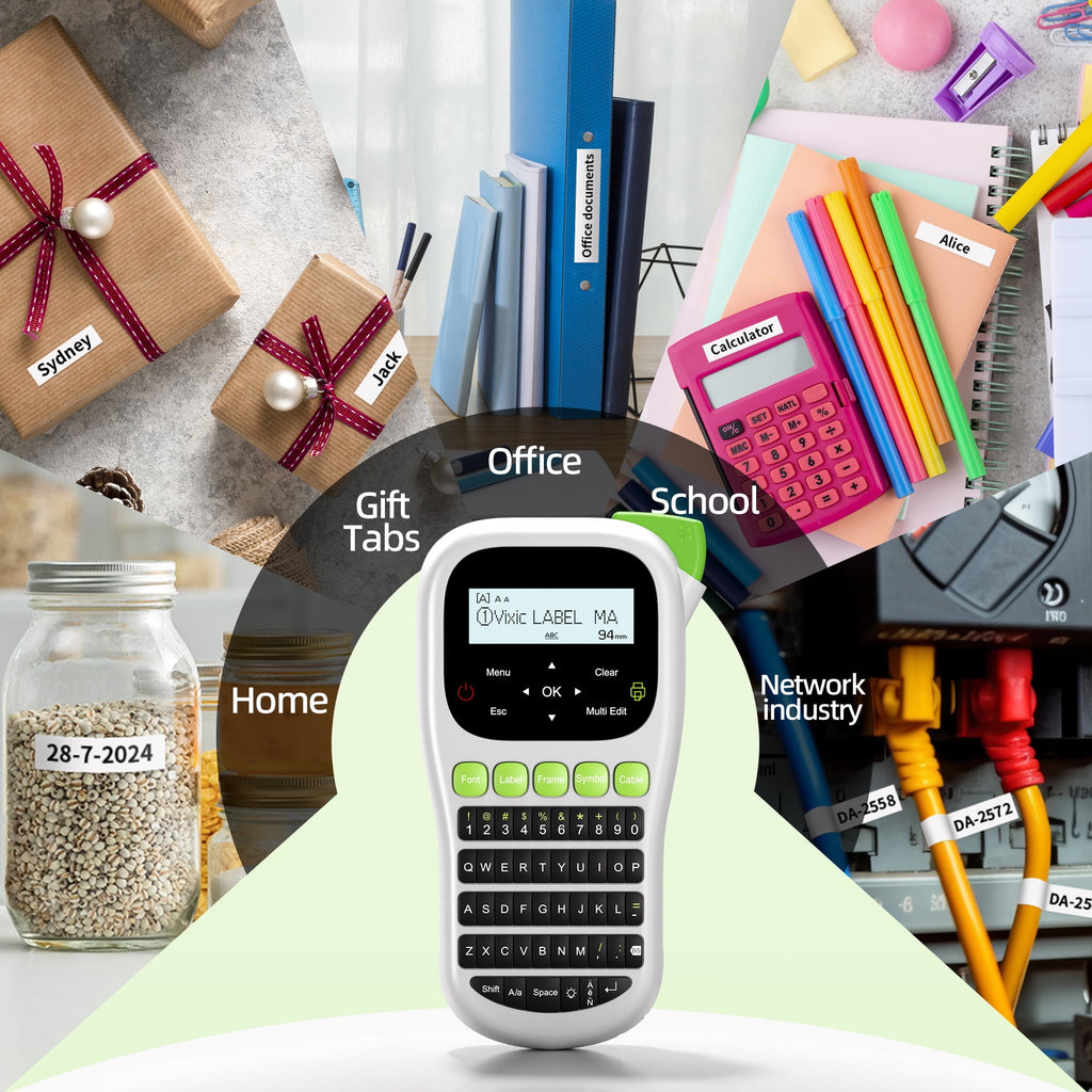 H1100 Handheld Label Maker, Label Printer Machine with Tapes, Portable Label Tape Makerfor Home, Office Organization,... - Image 4