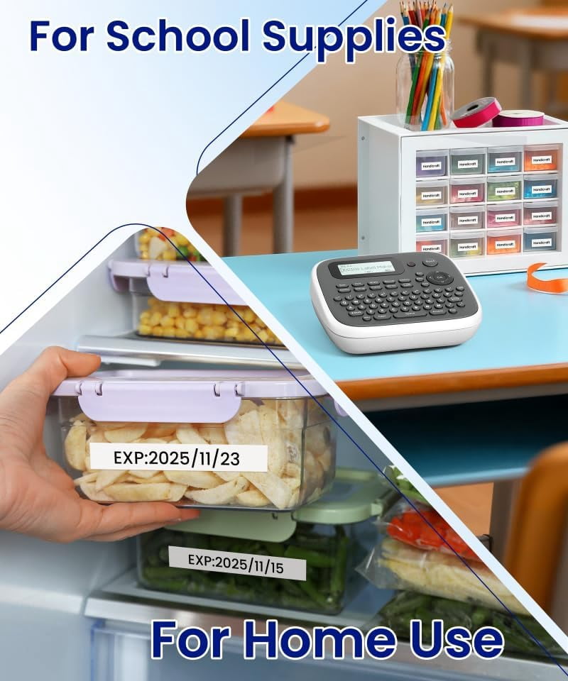 Machine with-Tape, er Machine with Waterproof-s 12mm 0.47, Laminated Inkless Printer, D210s ing for Home Organization... - Image 2