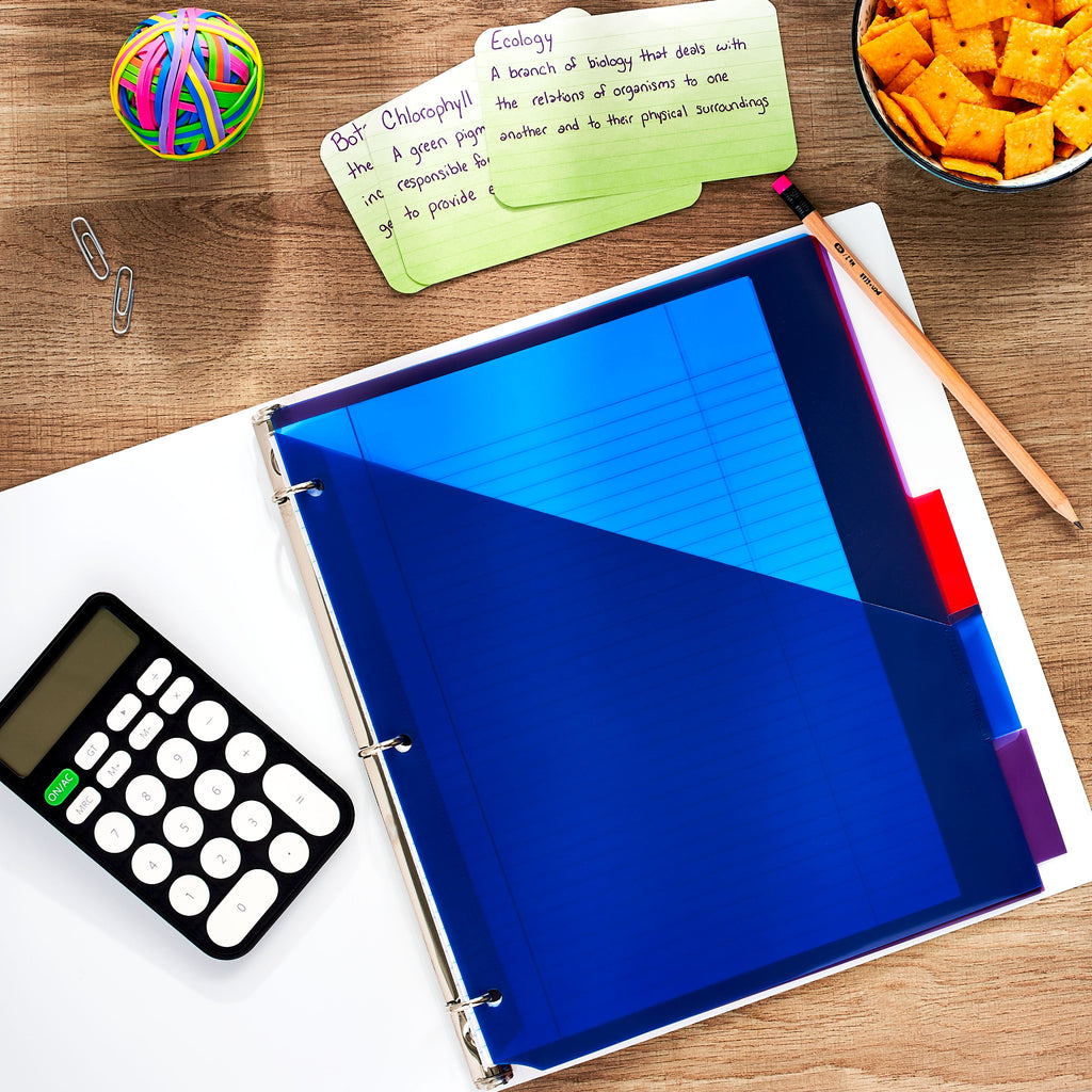 0.5" Durable Poly Binder, 3-Ring, White, 11" x 11.75" - Image 2