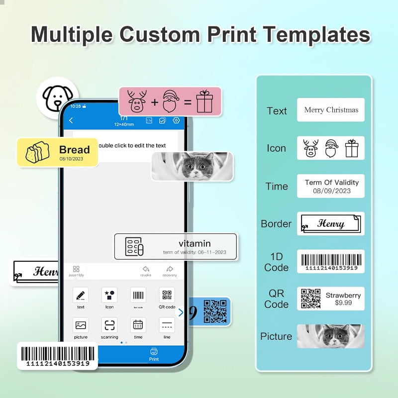 Small Label Maker Portable Bluetooth Label Maker Machine with Inkless Printing, Multiple Templates, Waterproof Labels... - Image 5