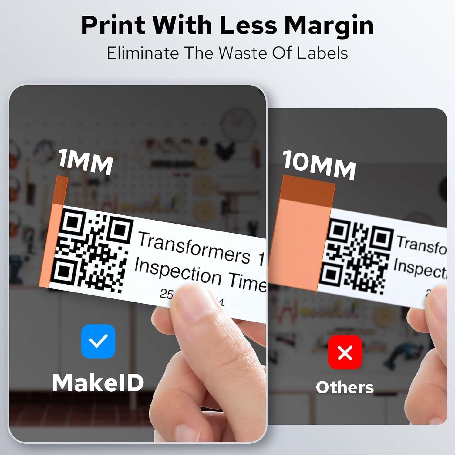 Industrial Thermal Transfer Label Printer, Portable Bluetooth Labeler with Wire and Cable Labeling Machine - Image 3