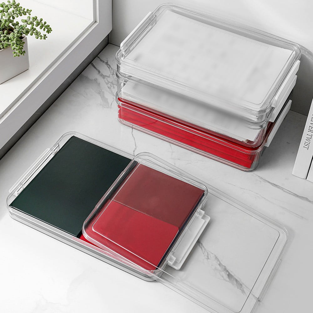 Box Desktop Office Test Paper Printing Paper Box Case Paper File Folder Transparent File Organizer - Image 3
