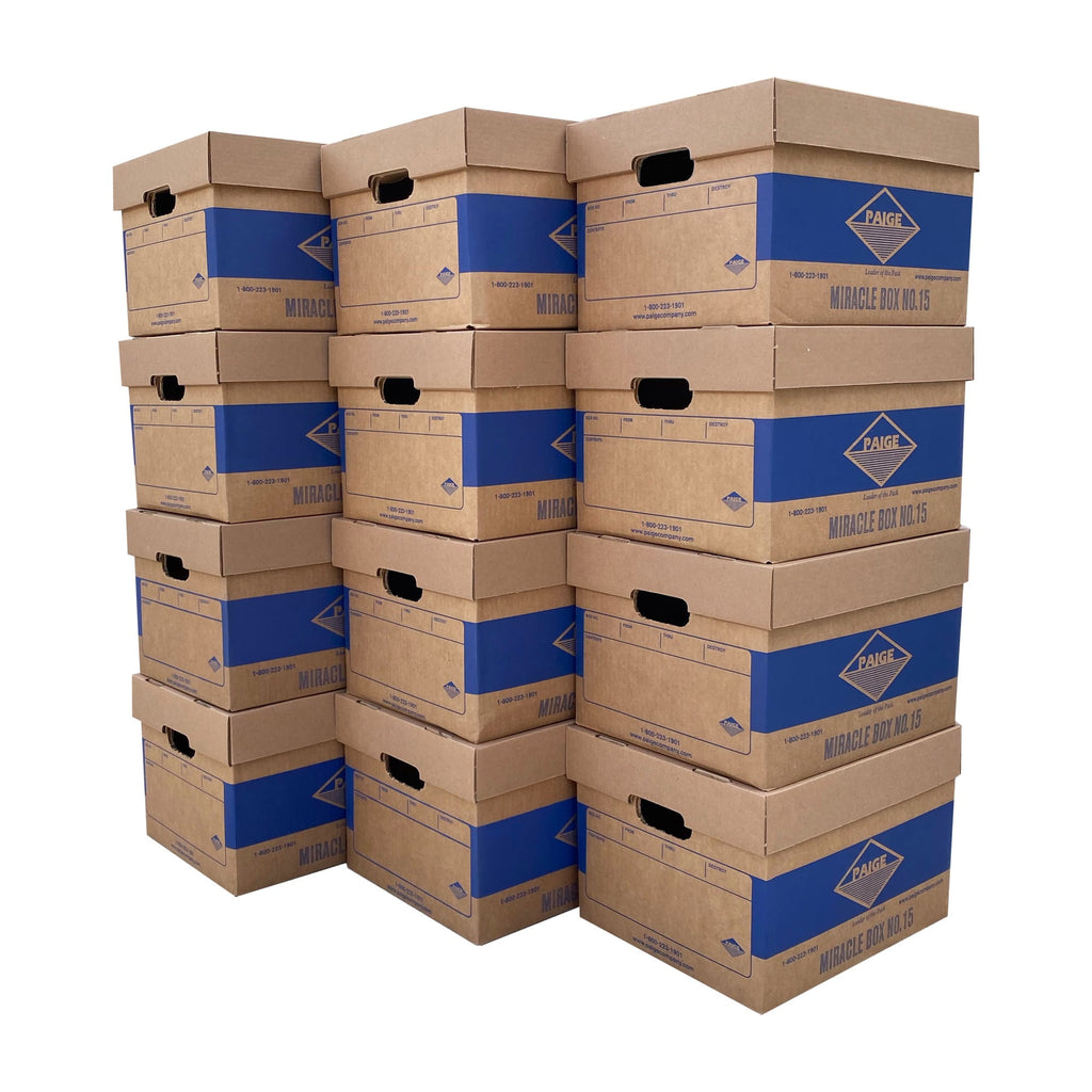 Office Moving Storage Boxes (12 Pk) Miracle File Moving Boxes 15x12x10 - Image 4