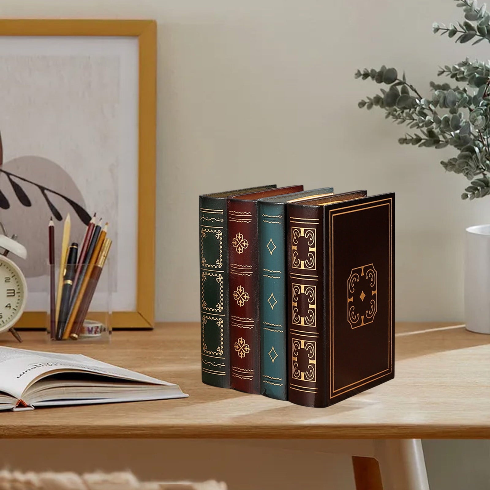 Book Box Book Shaped Storage Box Fake Book Decor Book Prop Hollow Book Decorative Box Vintage Book Novel Look Storage... - Image 6