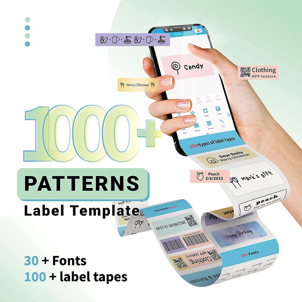 D35 Simplify Labeling with the Portable Bluetooth Mini Label Maker - Wireless Mini Labels Maker for Home and Office O... - Image 4