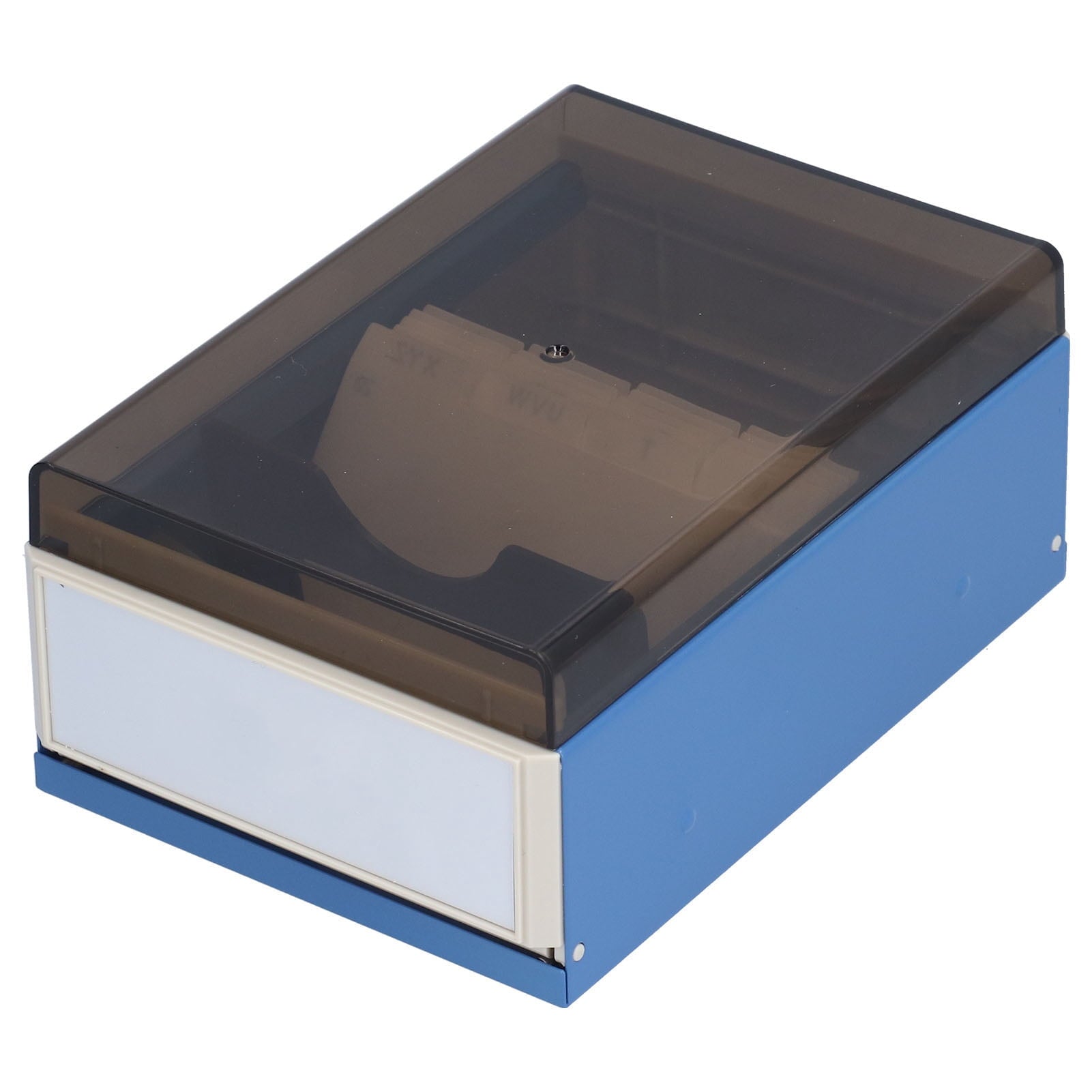 Index Card Holder Rolodex Business Card File Large Plastic Index Card Storage Box Office - Image 2