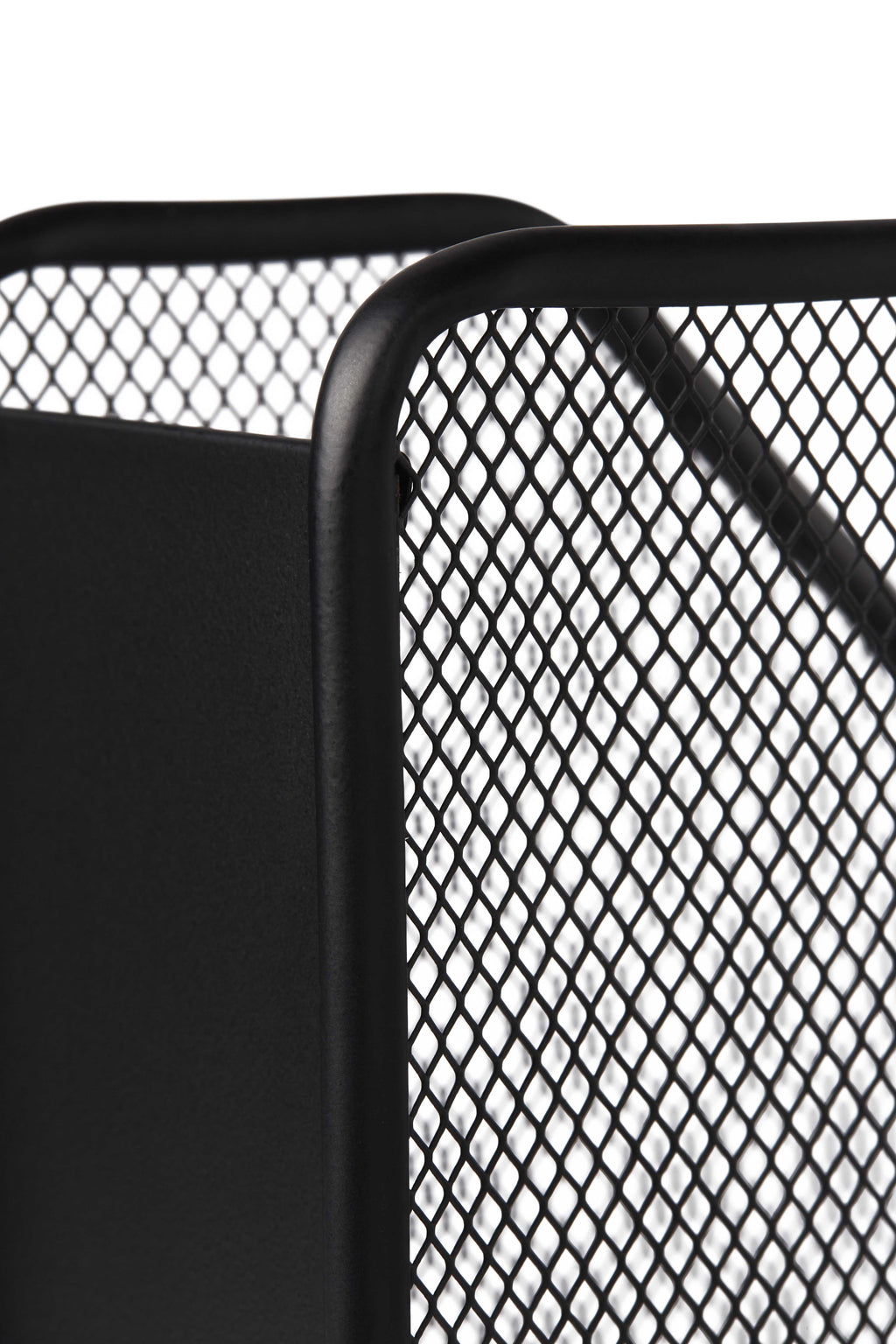 File Organizers, Metal Mesh Magazine File Holder, Black, One Compartment - Image 3
