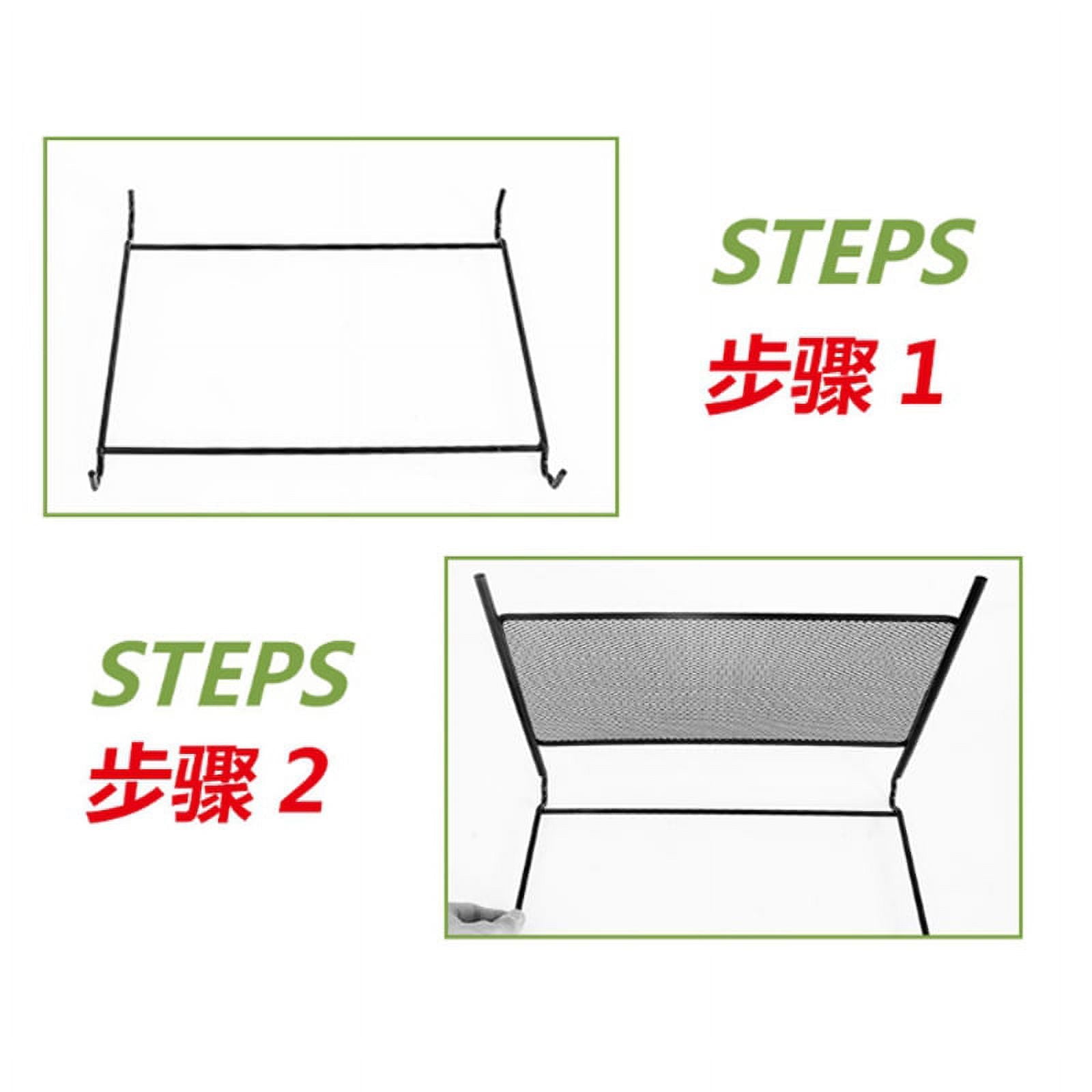 Metal File Organizer Box Hanging File Folder Box Desk Storage Holder Shelf Holder Storage for Office Home - Image 5