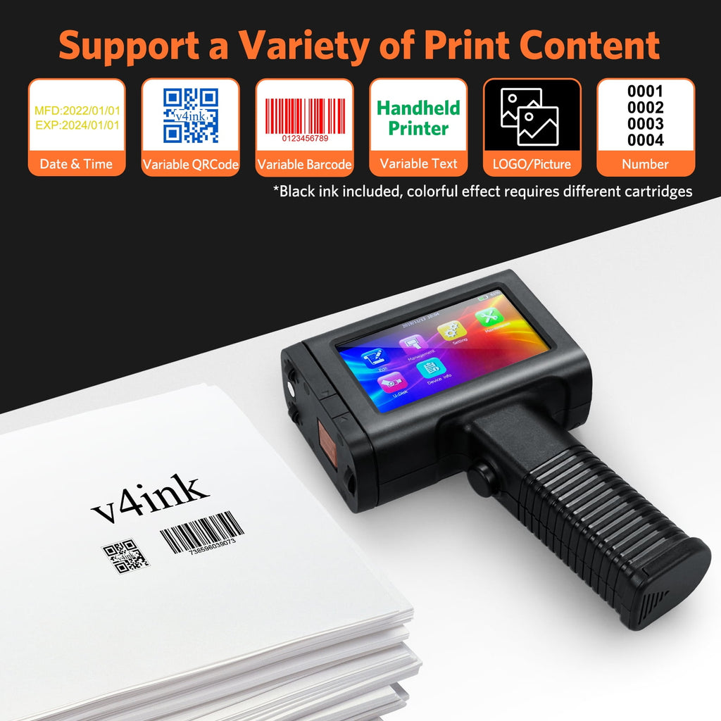 Portable Handheld Inkjet Printer labeler Coding Machine Print Height 0.09-0.5 inch for Barcode QRCode Text Date Logo ... - Image 3